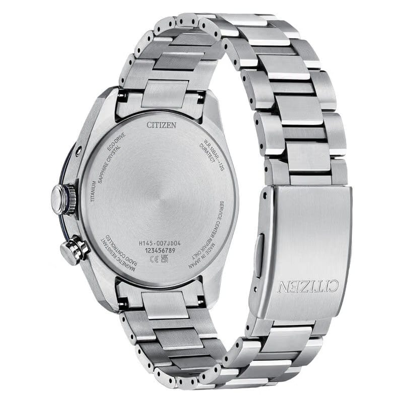 Citizen Attesa Perpetual World Time Blue Dial Mens Watch