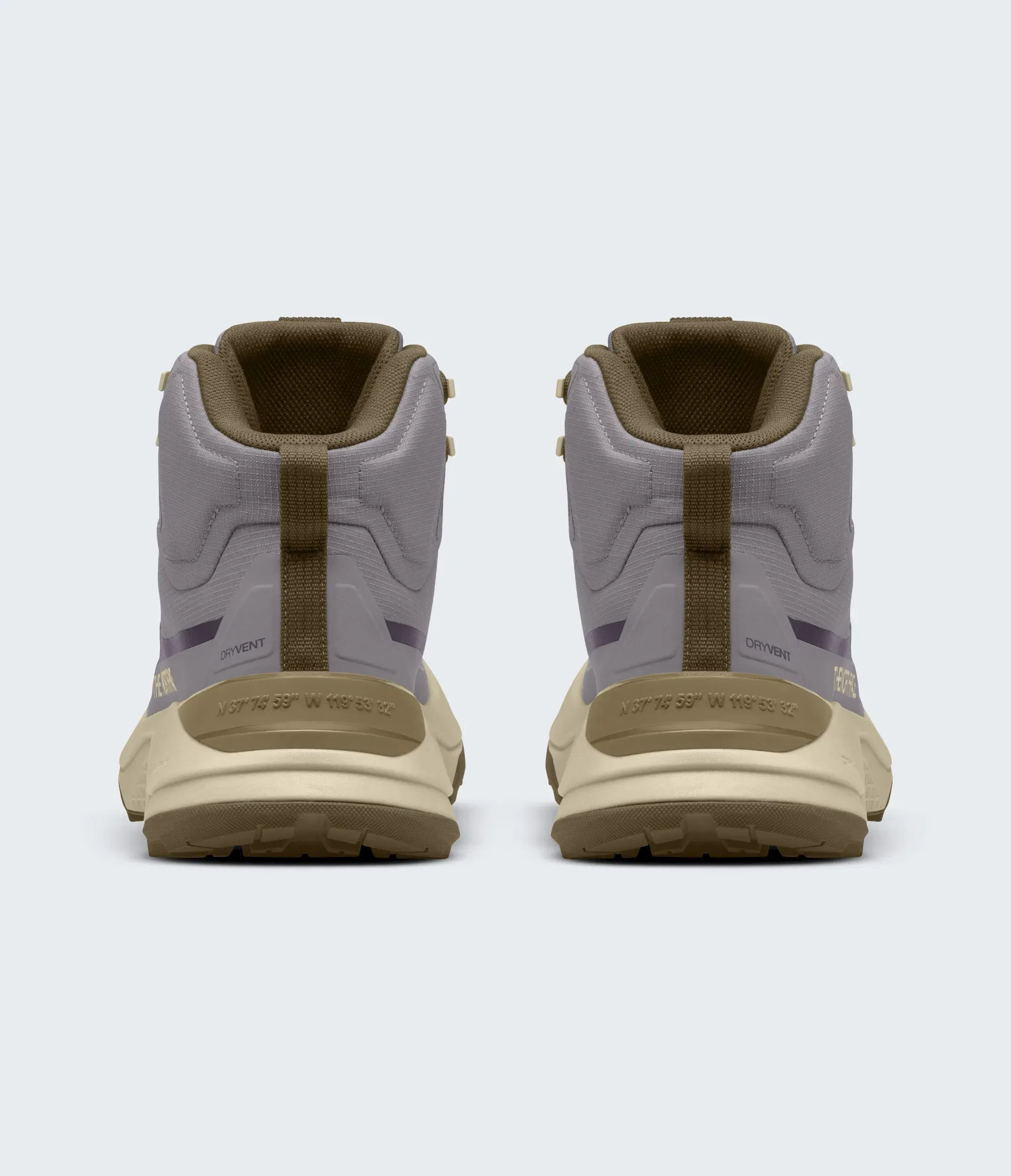 The North Face Womens Fastpack Mid Waterproof Boots Transcendent Grey-Cedar Transcendent Grey-Cedar