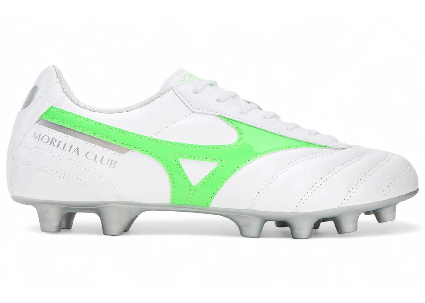 Mizuno Morelia Ii Club Md White Neon Green Galaxy Silver
