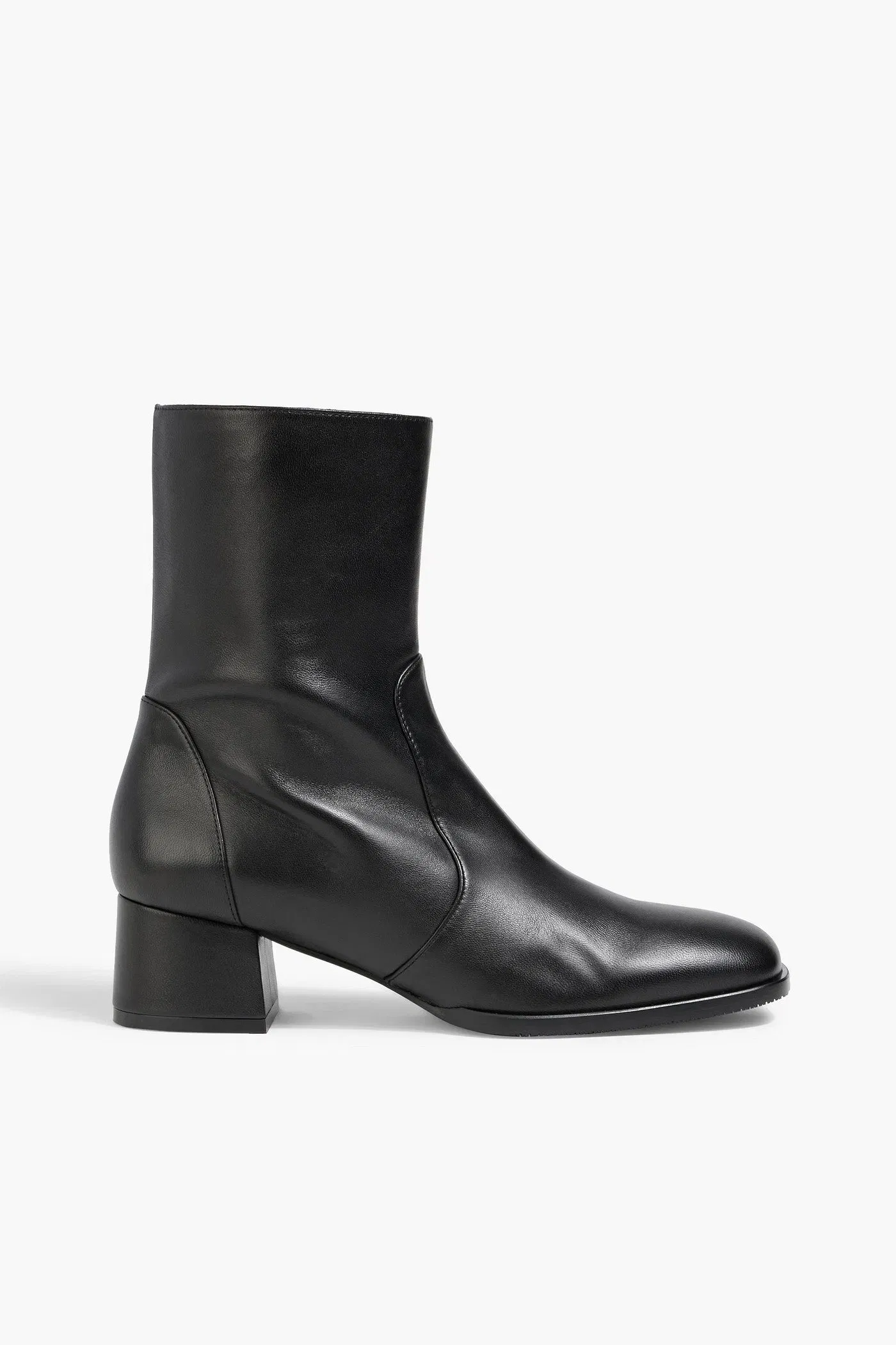 Stuart Weitzman Nola Leather Ankle Boots Black Women's