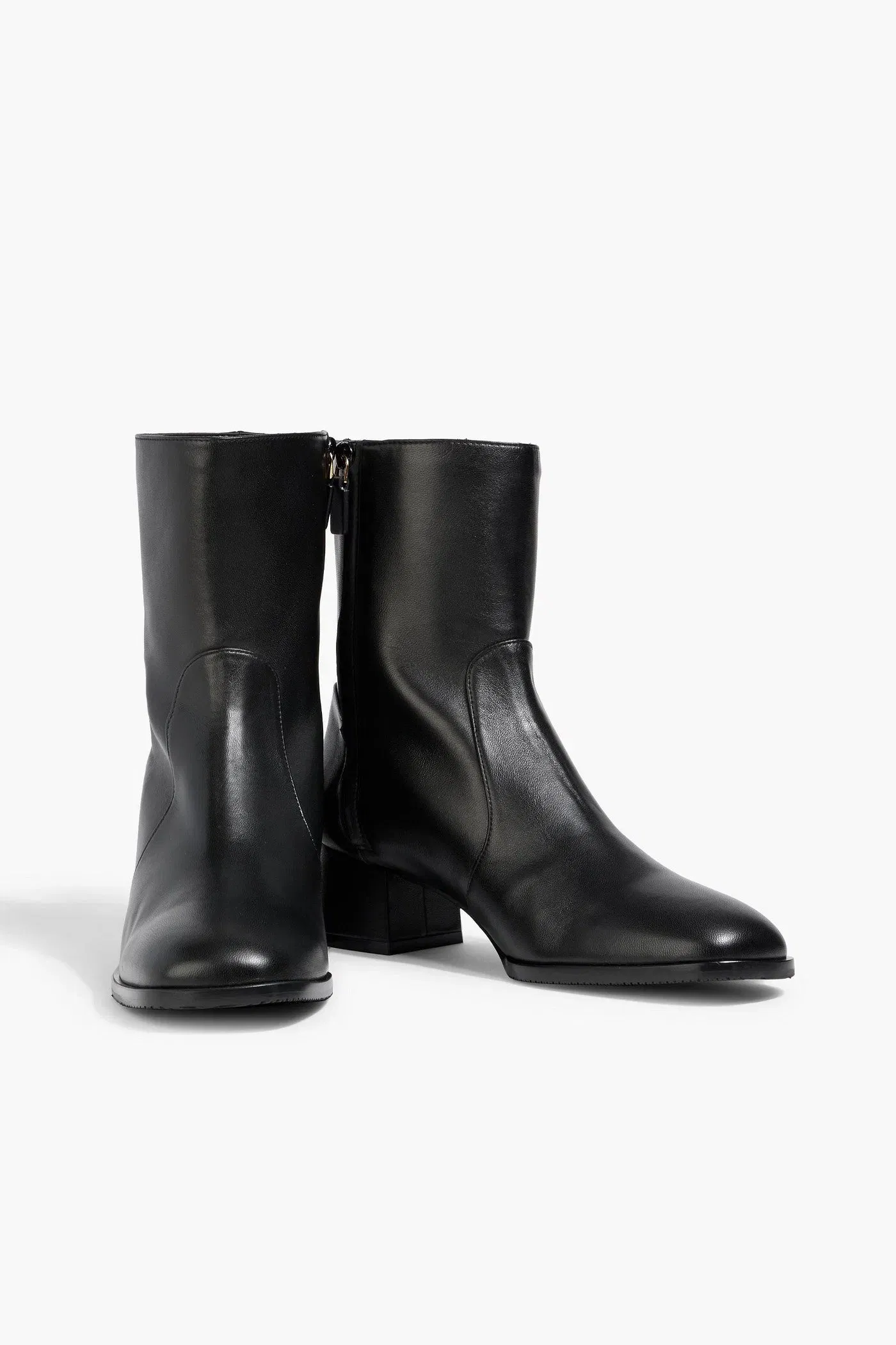 Stuart Weitzman Nola Leather Ankle Boots Black Women's