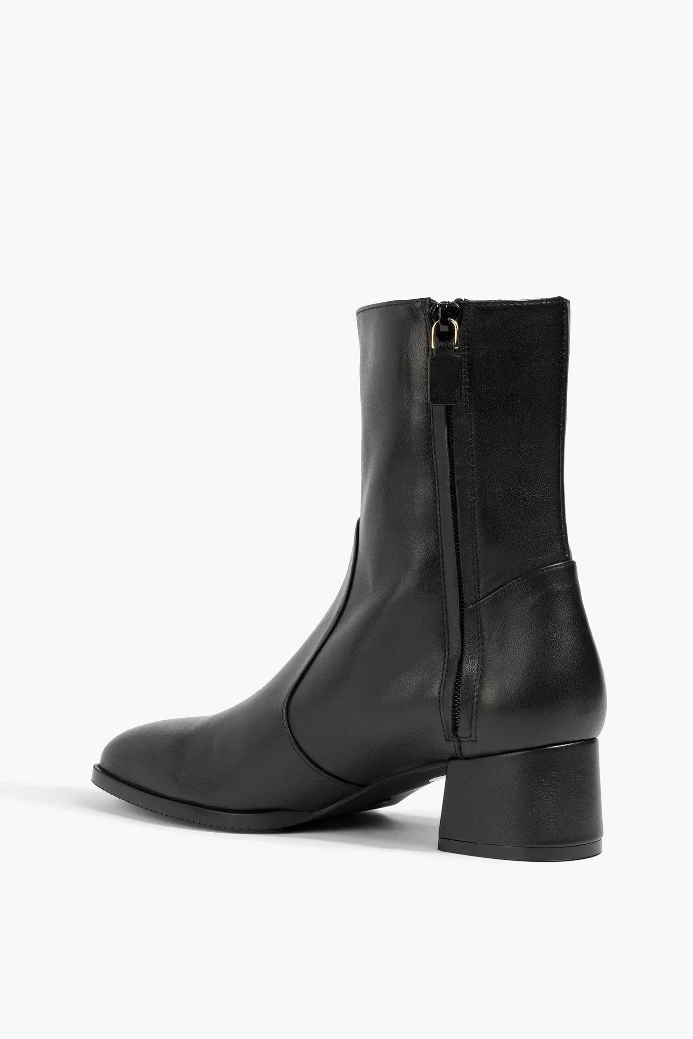 Stuart Weitzman Nola Leather Ankle Boots Black Women's