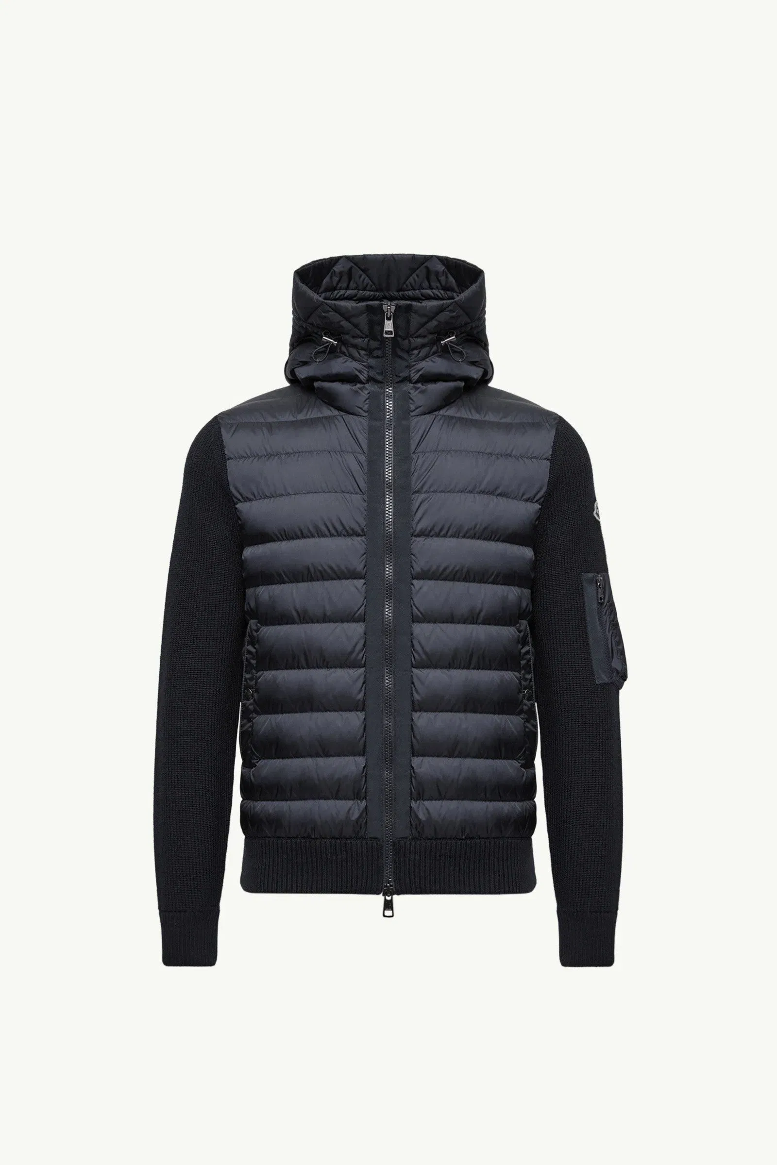 Moncler Padded Zip-Up Cardigan Navy Blue Navy Blue