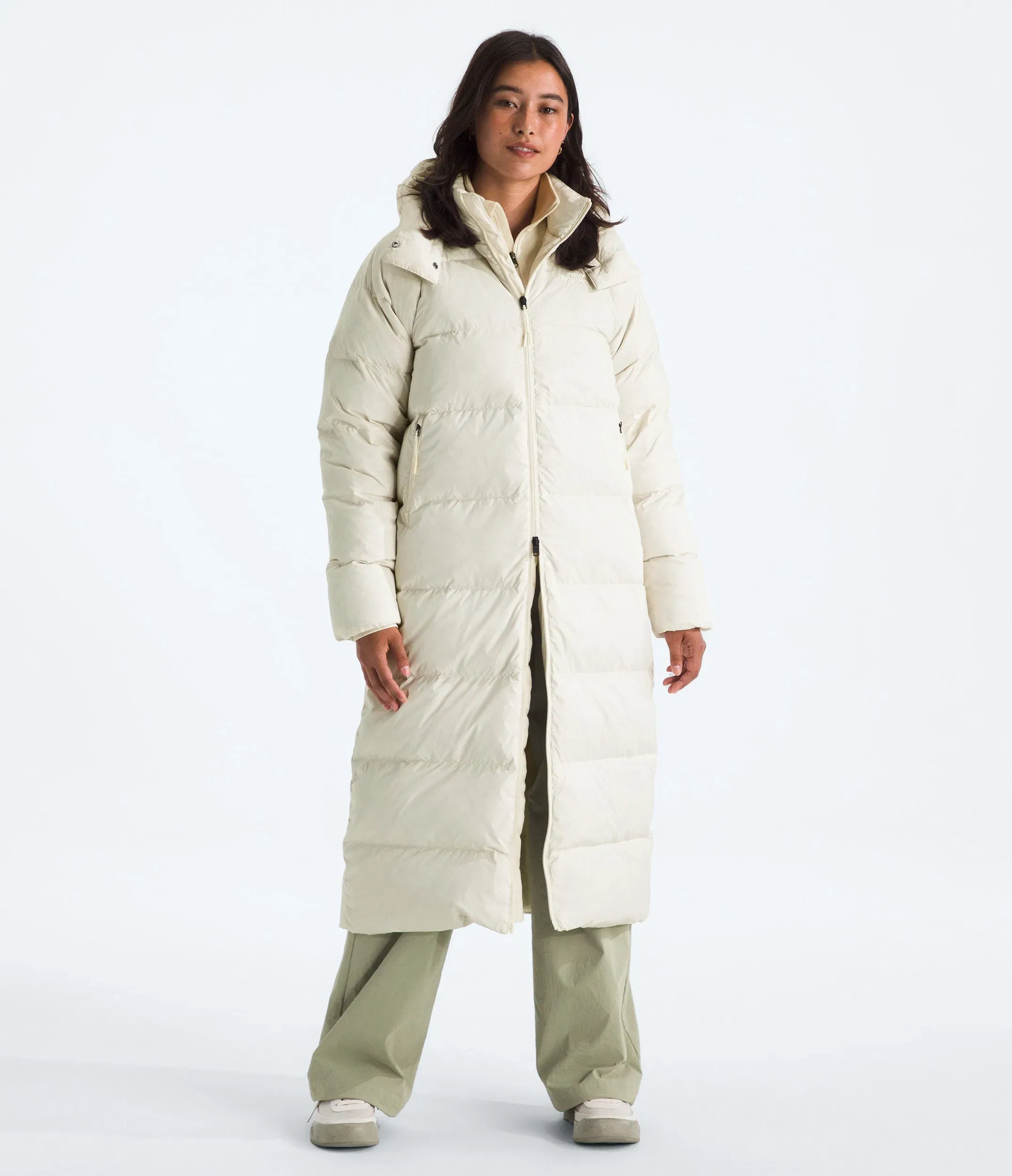 The North Face Women’s Hydrenalite™ City Long Down Hooded Parka White Dune