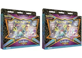 Pokemon Tcg Sword & Shield Shining Fates Mad Party Pin Collection Polteageist 2X Lot