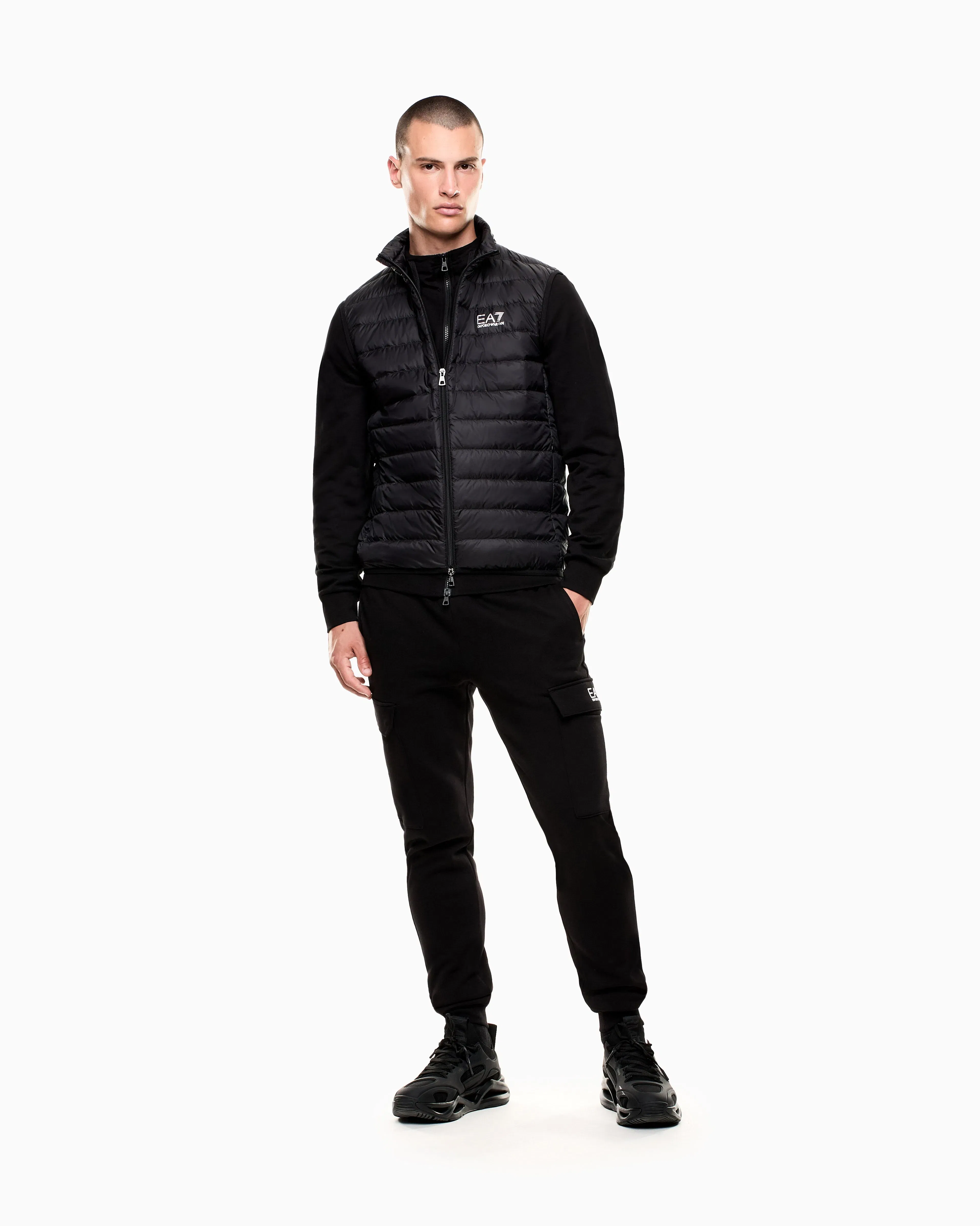 EA7 Packable gilet with zip and down padding Core Identity