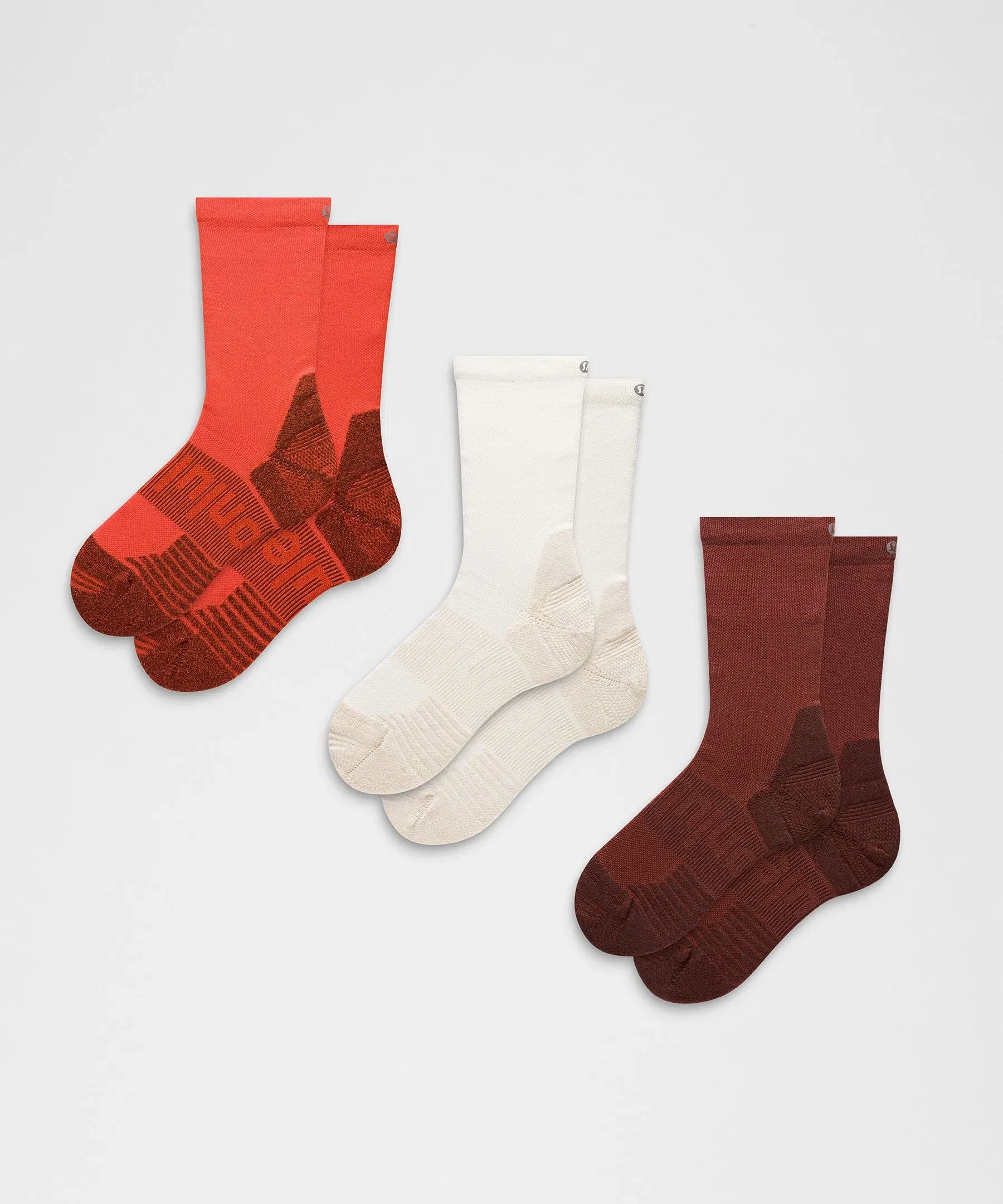 Lululemon Unisex Power Stride Cushion Crew Socks *3 Pack