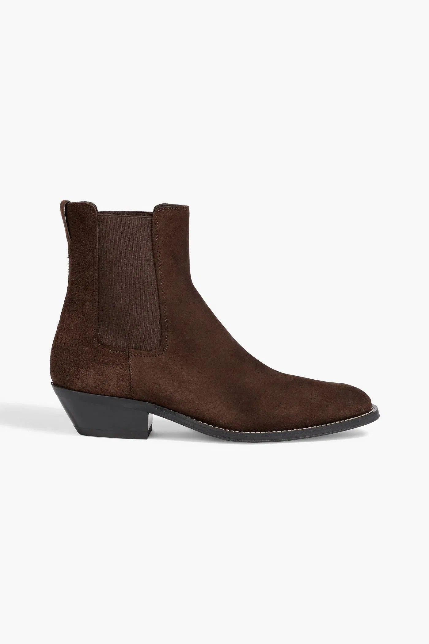 Tod's Suede Chelsea Boots Dark Brown