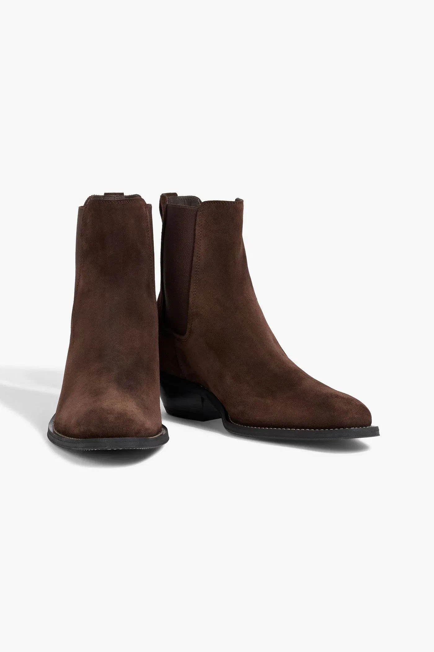 Tod's Suede Chelsea Boots Dark Brown