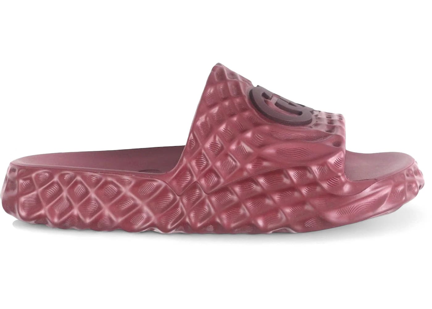 Gucci Slide Sandal Interlocking G Bordeaux Water Ripples