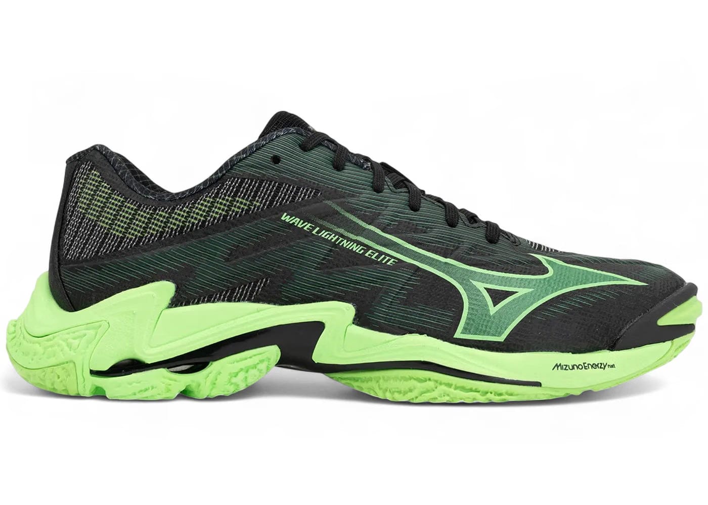 Mizuno Wave Lightning Elite Black Glowing Apple Mandarin Orange