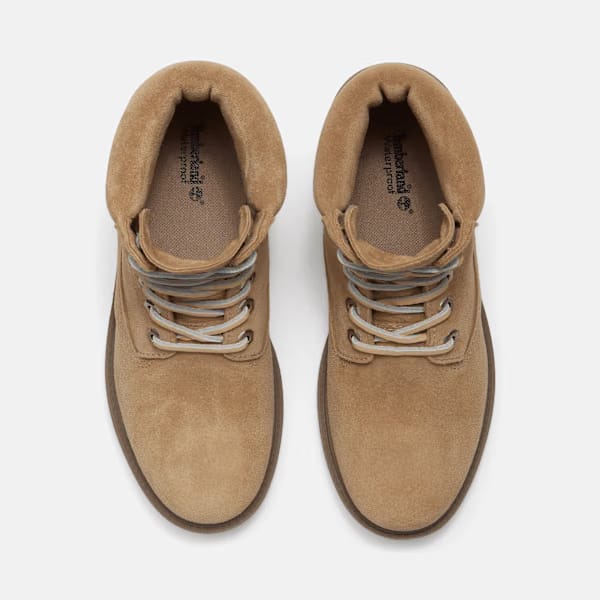 Timberland 6-Inch Waterproof Boot Beige Suede Women'S