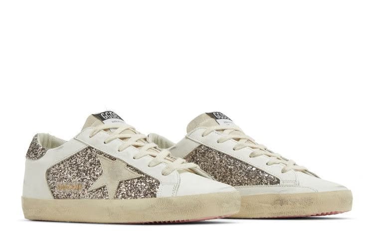 Golden Goose Wmns Superstar 'Glitter - White Seedpearl'