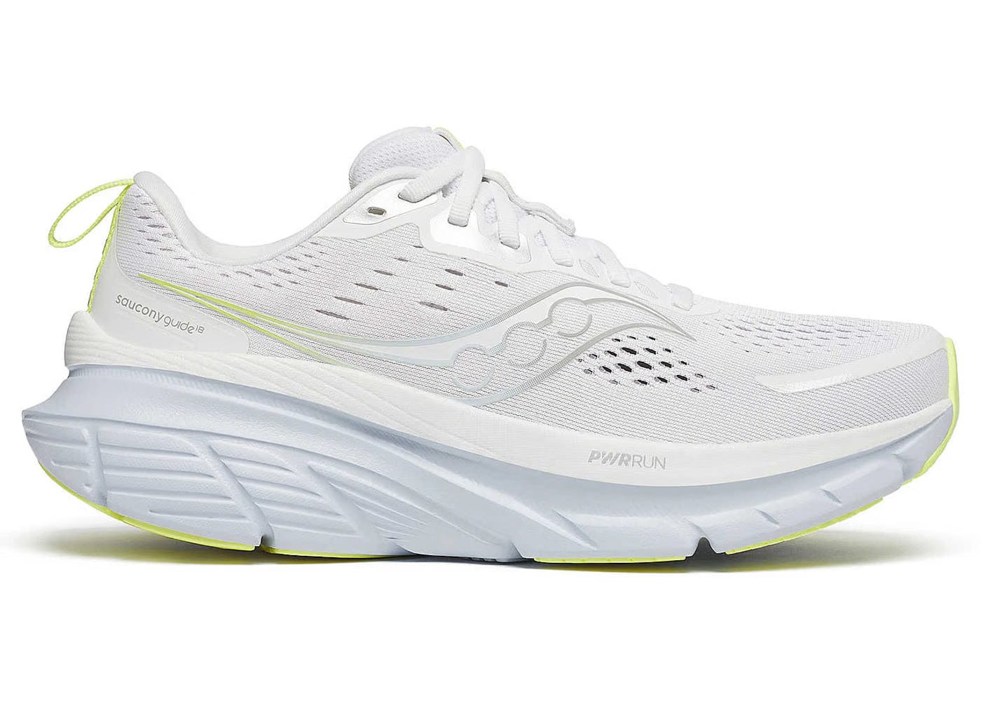 Saucony Guide 18 White Ice Melt Womens