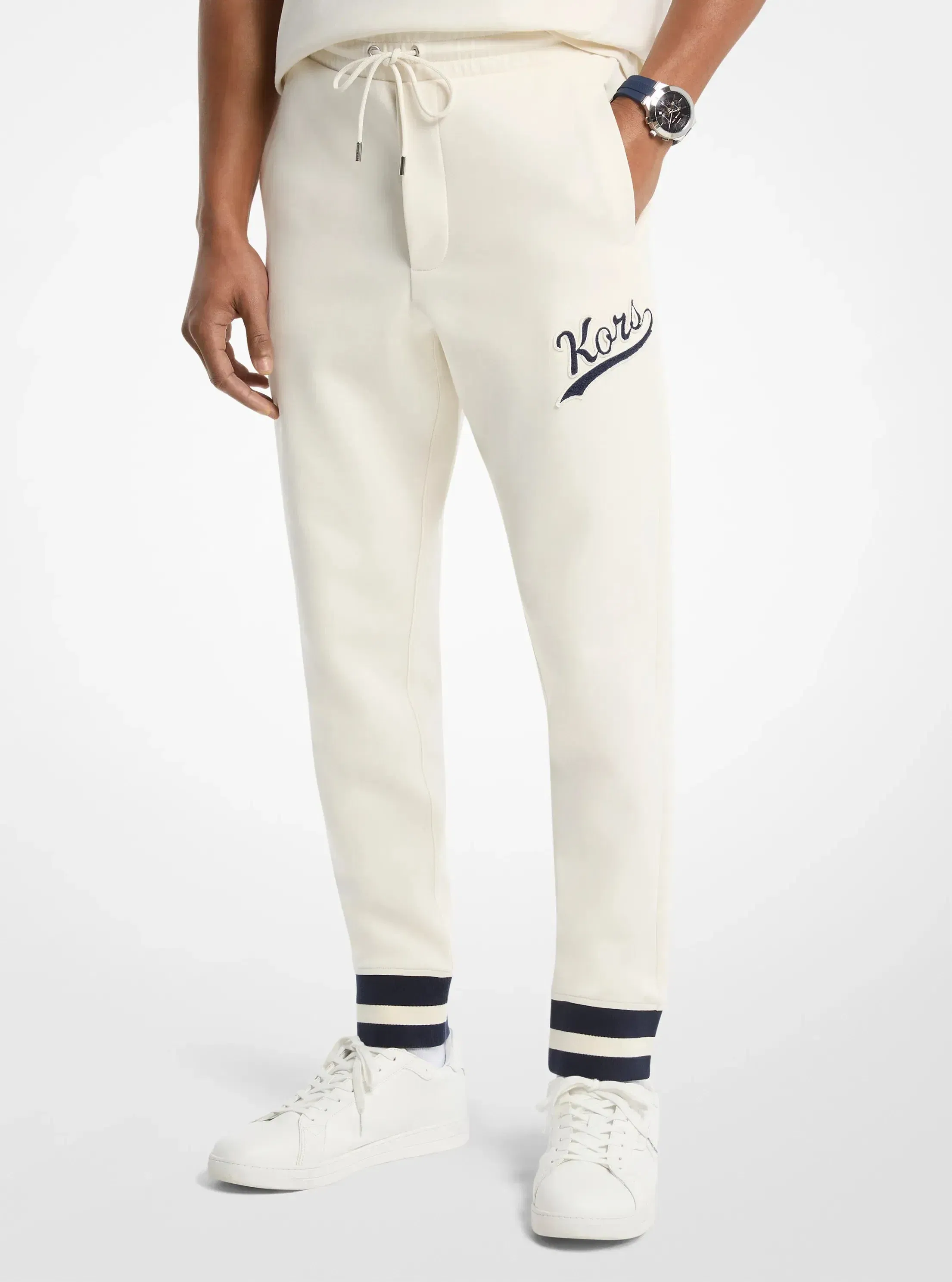 Michael Kors KORS Varsity Knit Joggers BONE