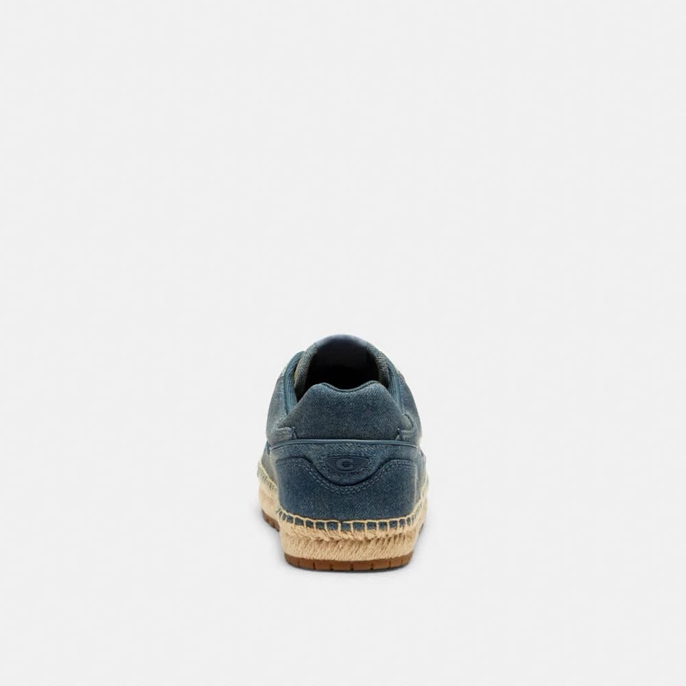 Women's Coach Soho Espadrille Sneaker In Loved Denim Denim