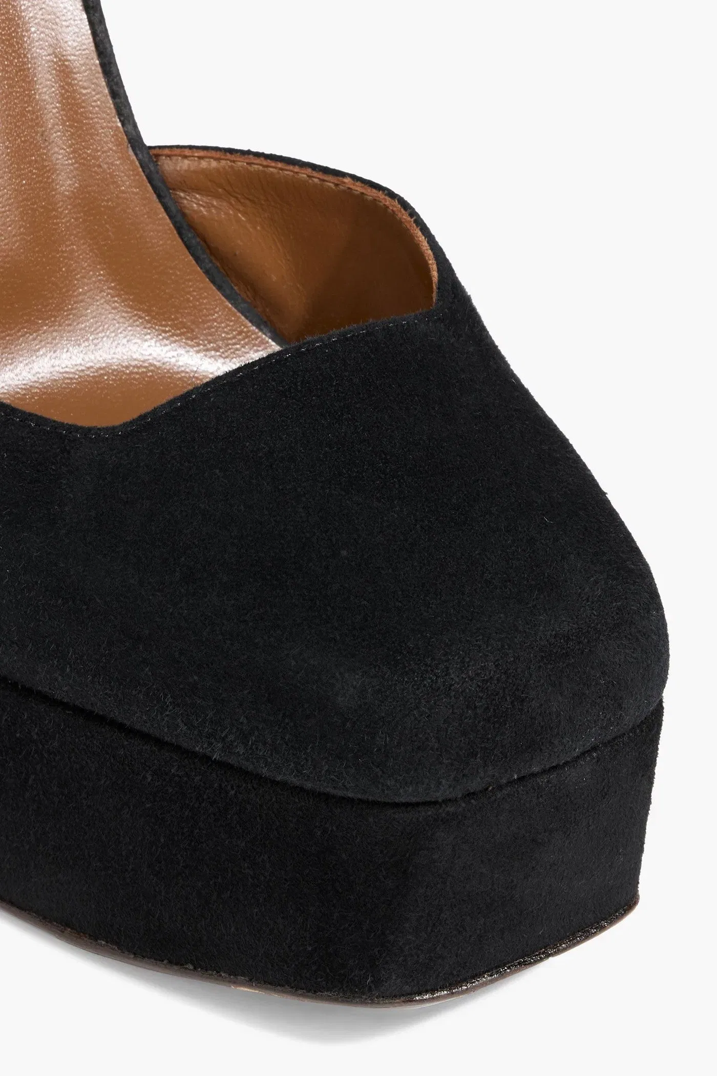 Giuseppe Zanotti Guendaline Suede Platform Pumps Black Women's