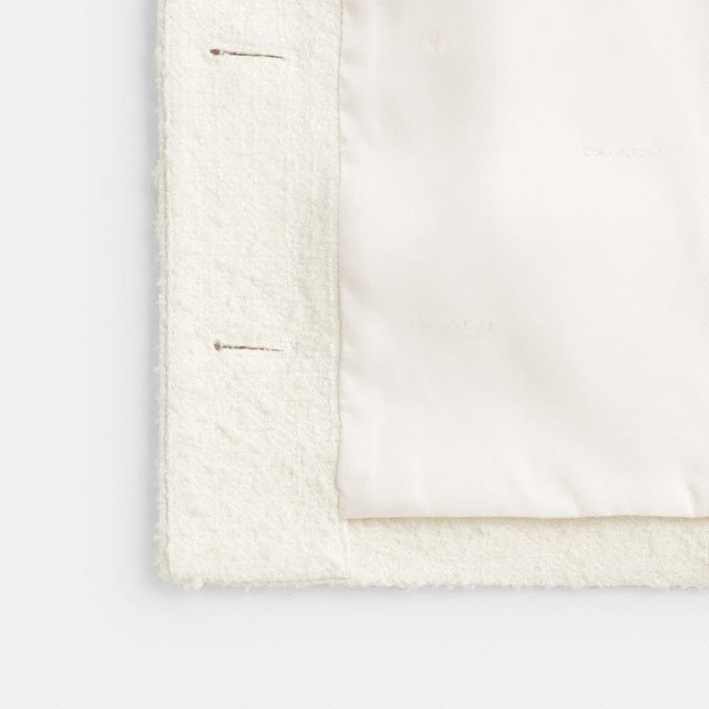 Coach Heritage C Boucle Jacket Cream