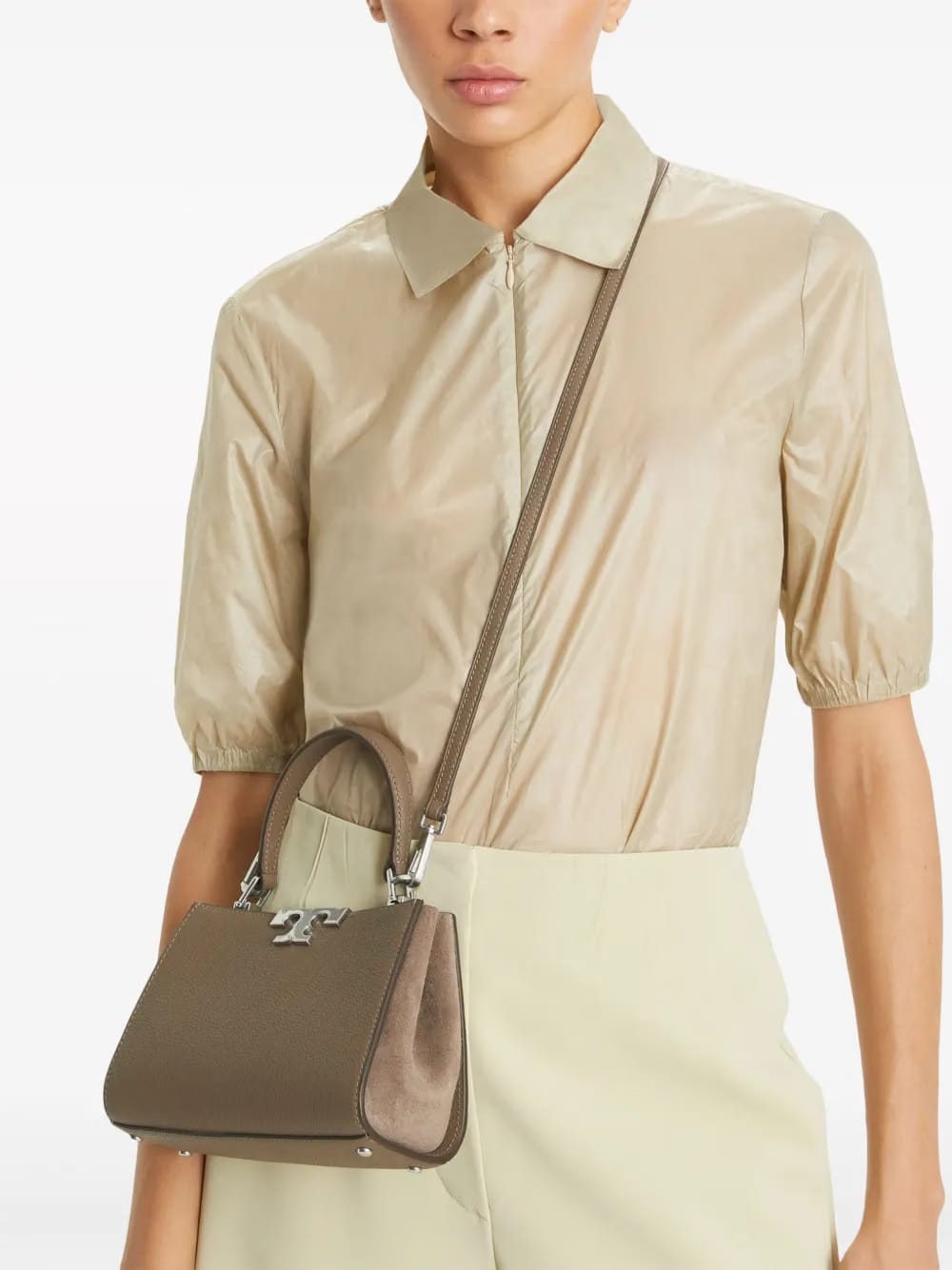 mini Eleanor leather satchel bag