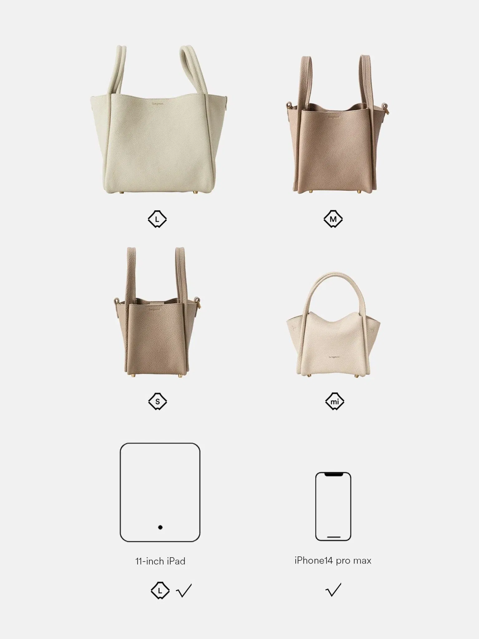 Songmont Medium Song Bag (Vegan Leather) Eco Cloud