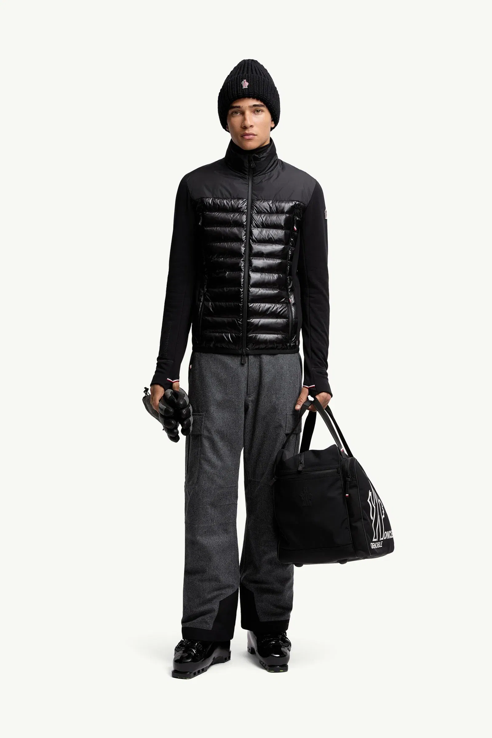 Moncler Padded Polartec® Zip-Up Sweatshirt Black Black