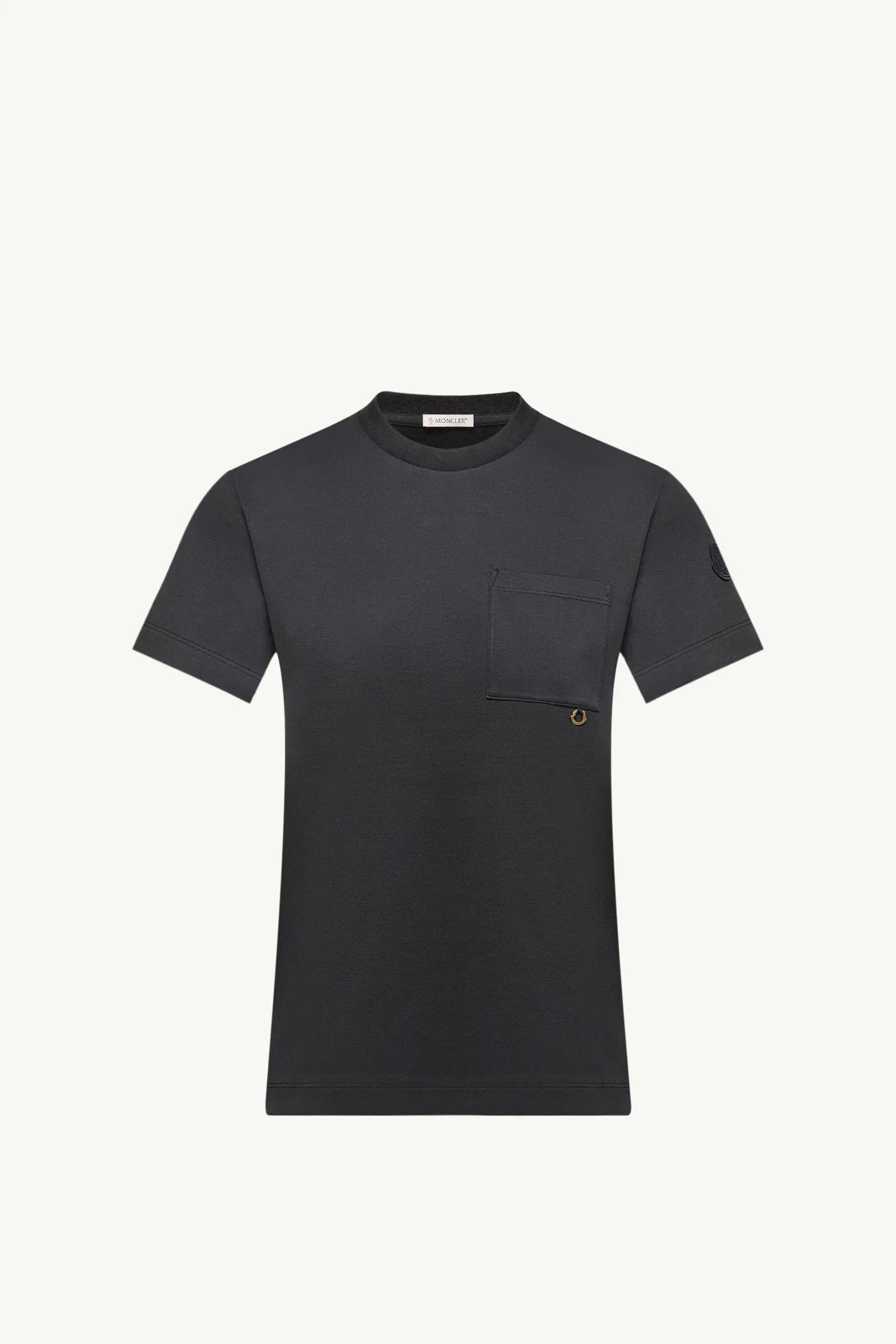 Moncler Metal Logo Cotton T-Shirt Dark Blue Dark Blue