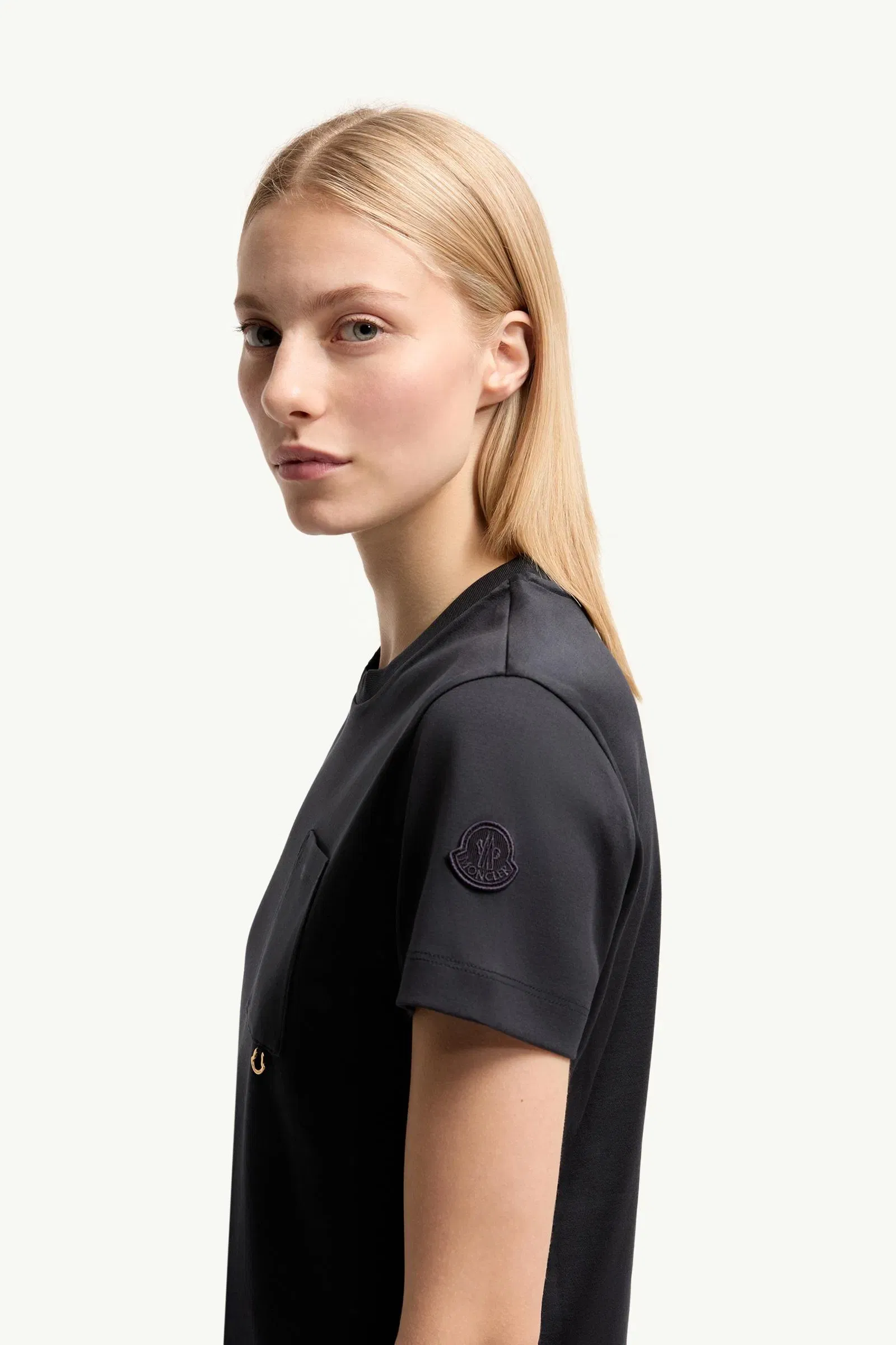 Moncler Metal Logo Cotton T-Shirt Dark Blue Dark Blue