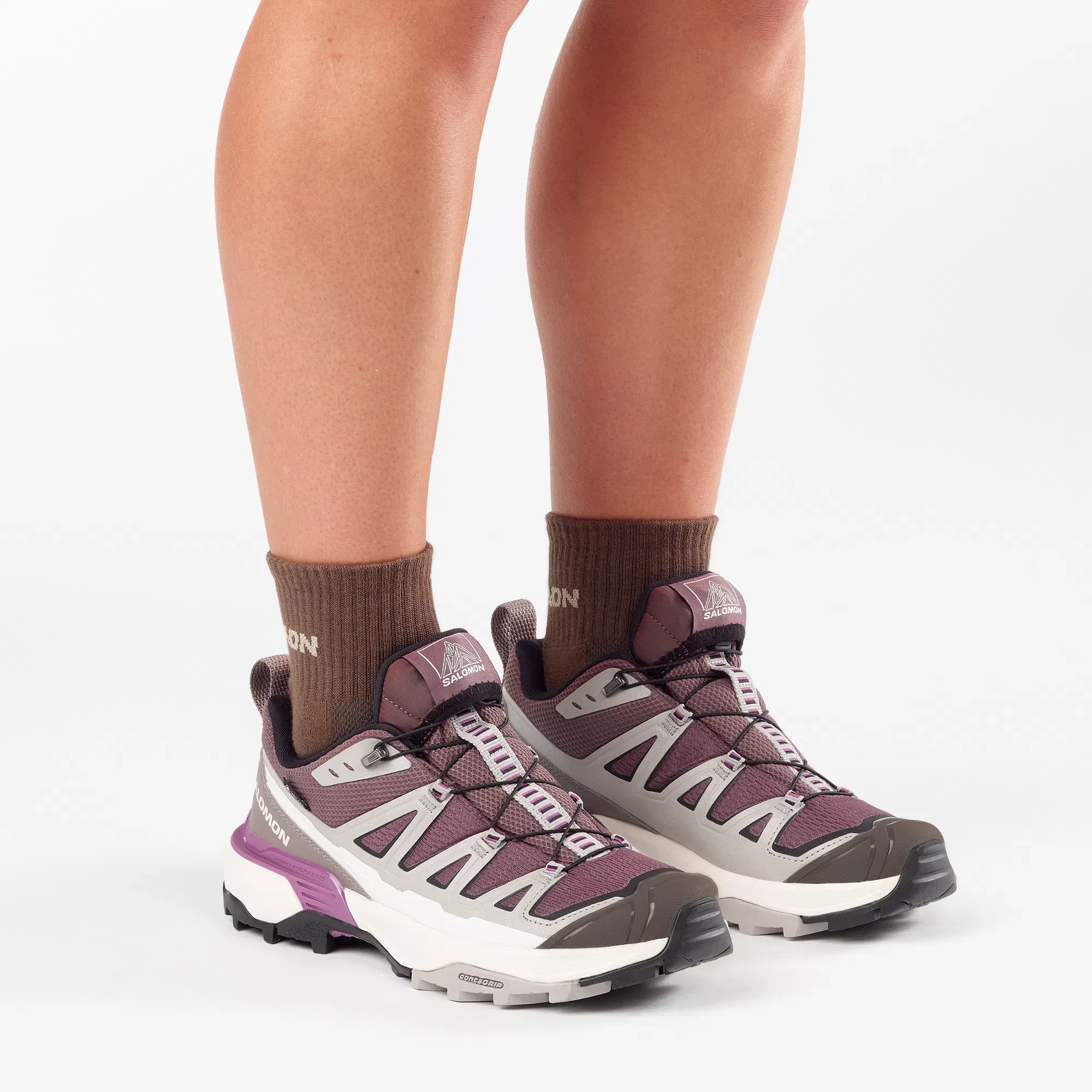 Salomon X Ultra 360 Edge Gore-Tex Hiking & Backpacking Shoes Womens Huckleberry