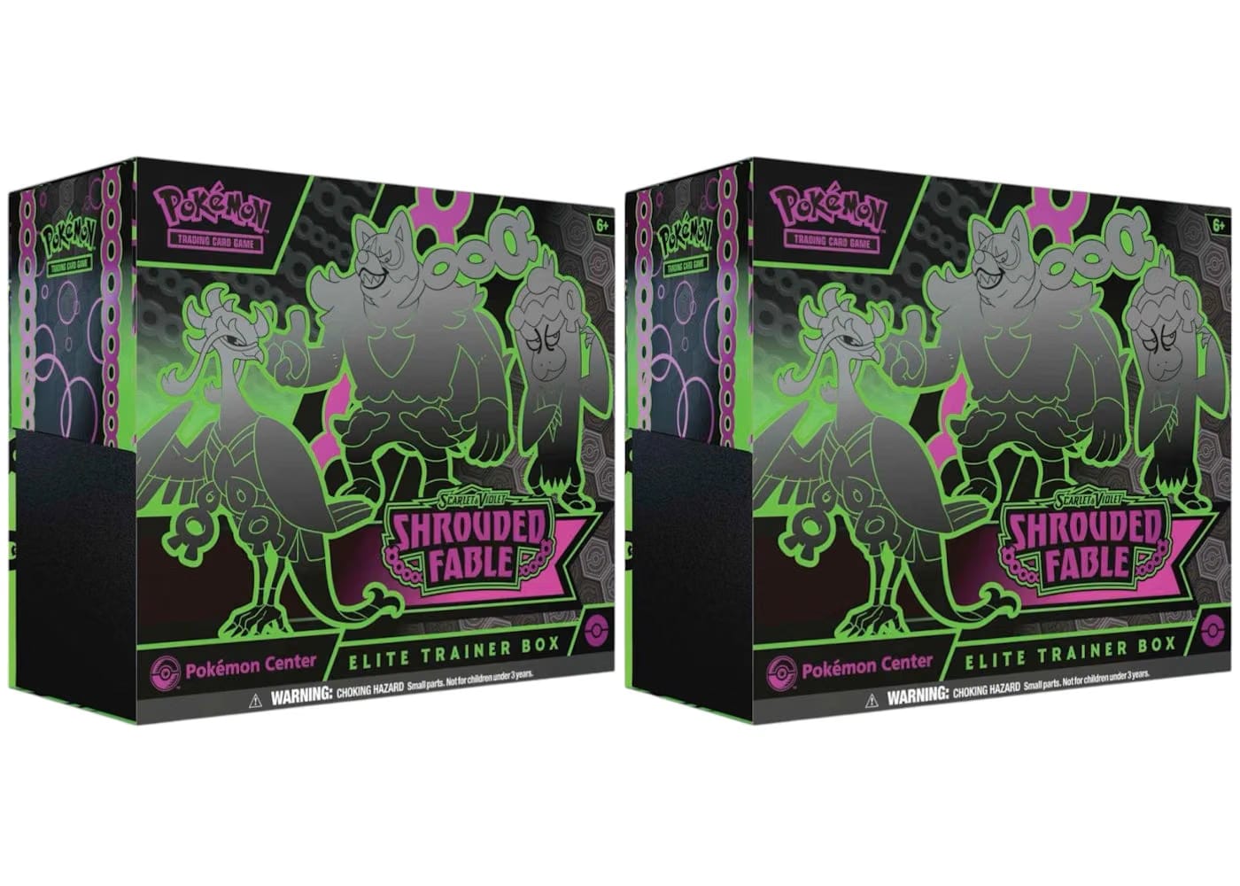 2024 Pokemon Scarlet & Violet Shrouded Fable Pokemon Center Elite Trainer Box 2X Lot