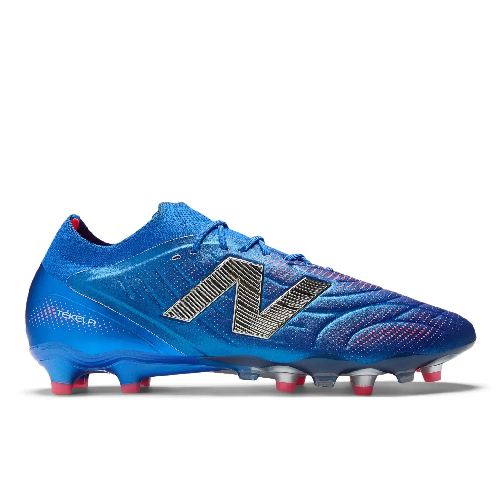 New Balance Tekela Elite Low Laced Fg V5 Blue Gemstone With Energy Red And Silver Blue Gemstone With Energy Red And Silver