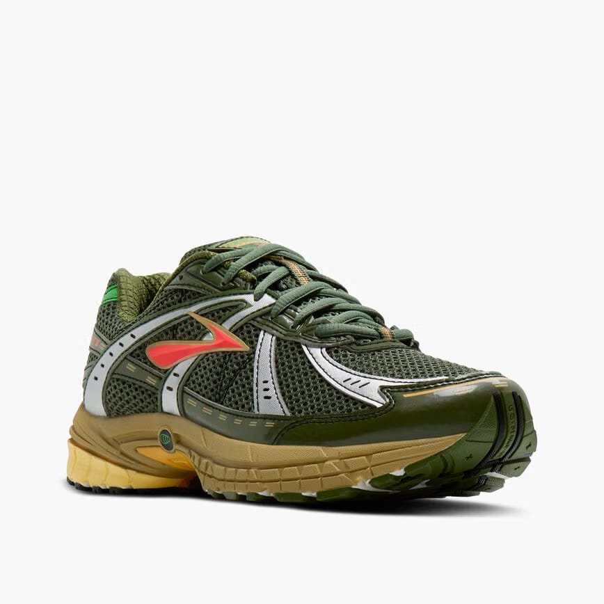 Brooks Adrenaline GTS 10 Bronze Green/Raffia/Coral