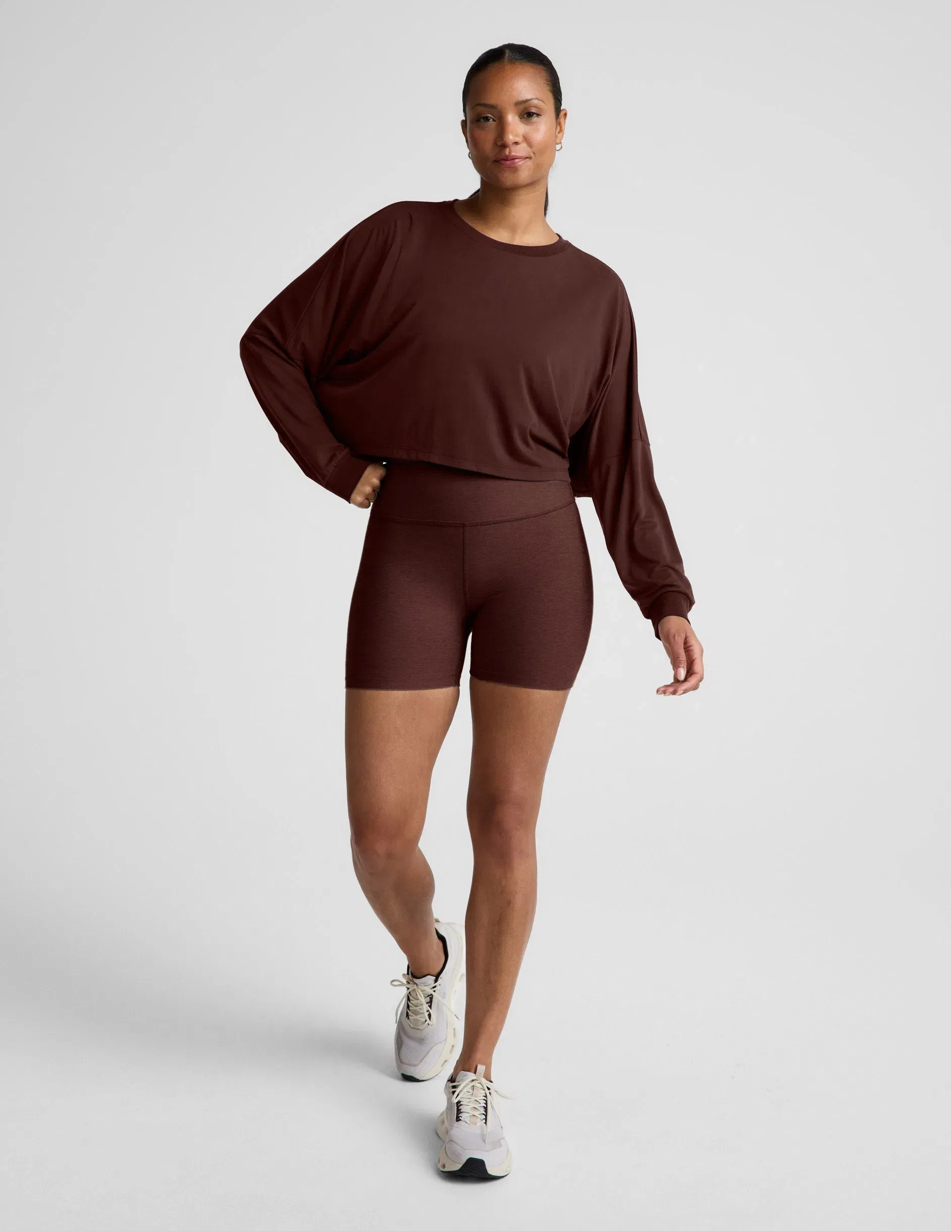 Beyond Yoga Studio Luxe Cropped Long Sleeve T-Shirt Women's