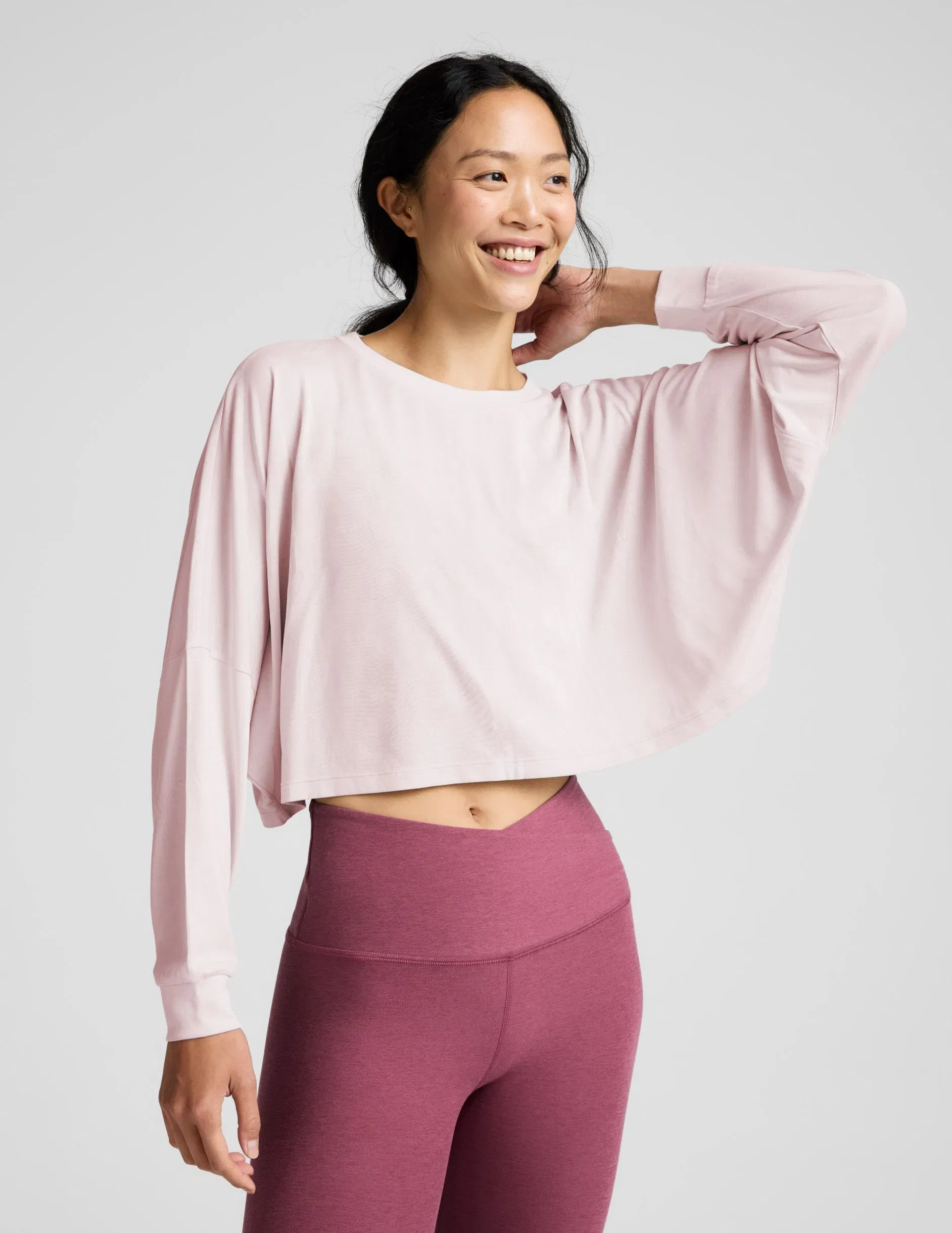 Beyond Yoga Studio Luxe Cropped Long Sleeve T-Shirt Women's