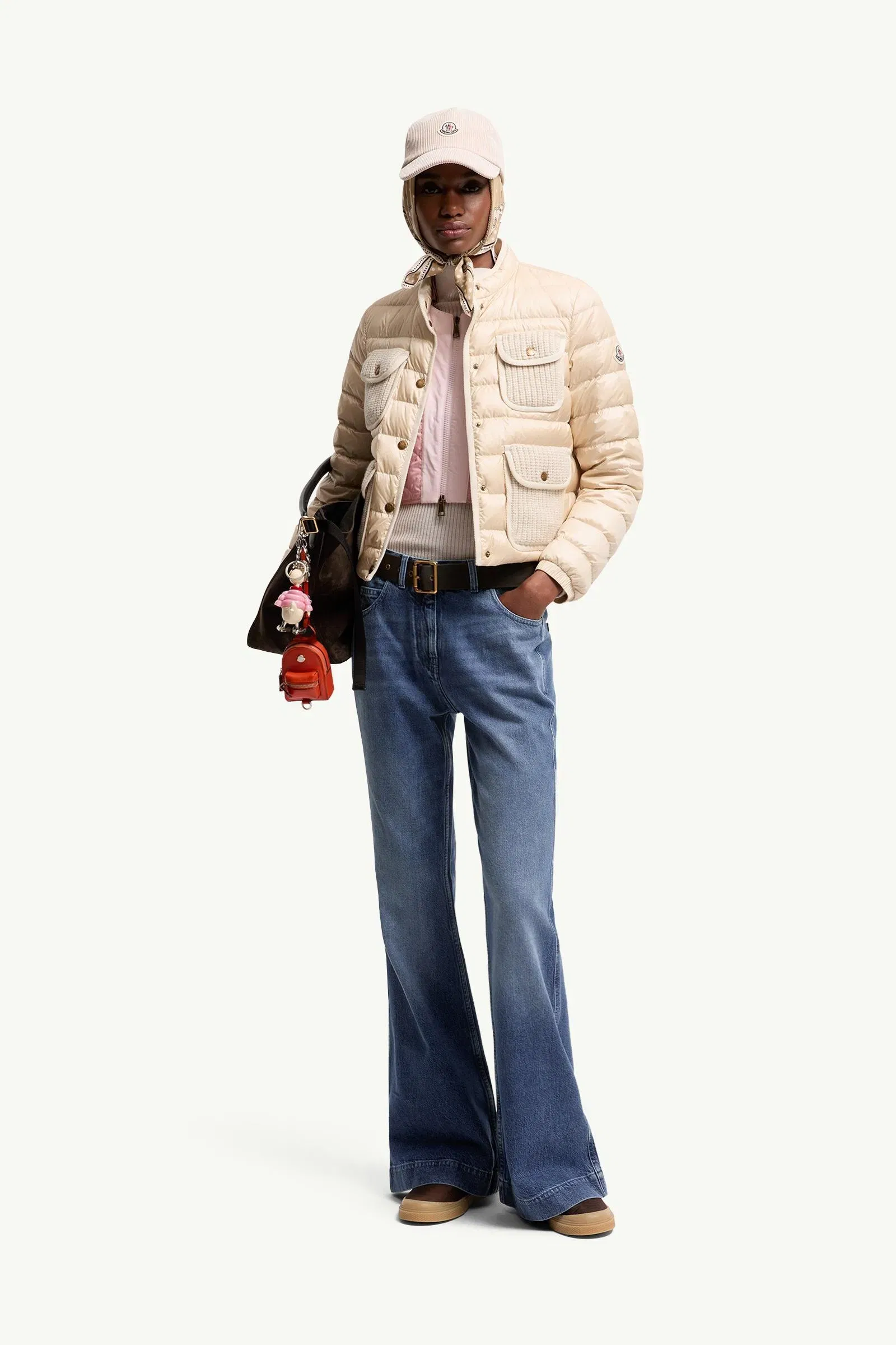 Moncler Wide Leg Denim Jeans Denim Blue Denim Blue