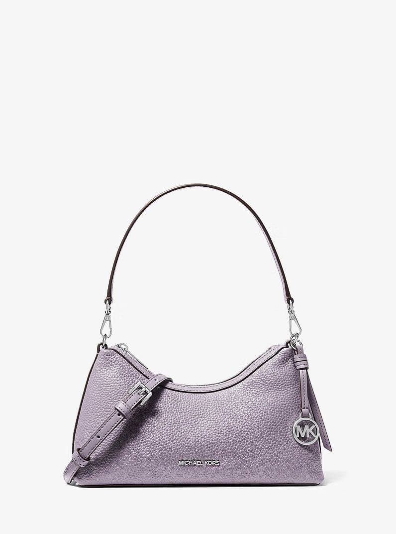 Michael Kors Sammy Small Pebbled Leather Convertible Crossbody Bag Lilac