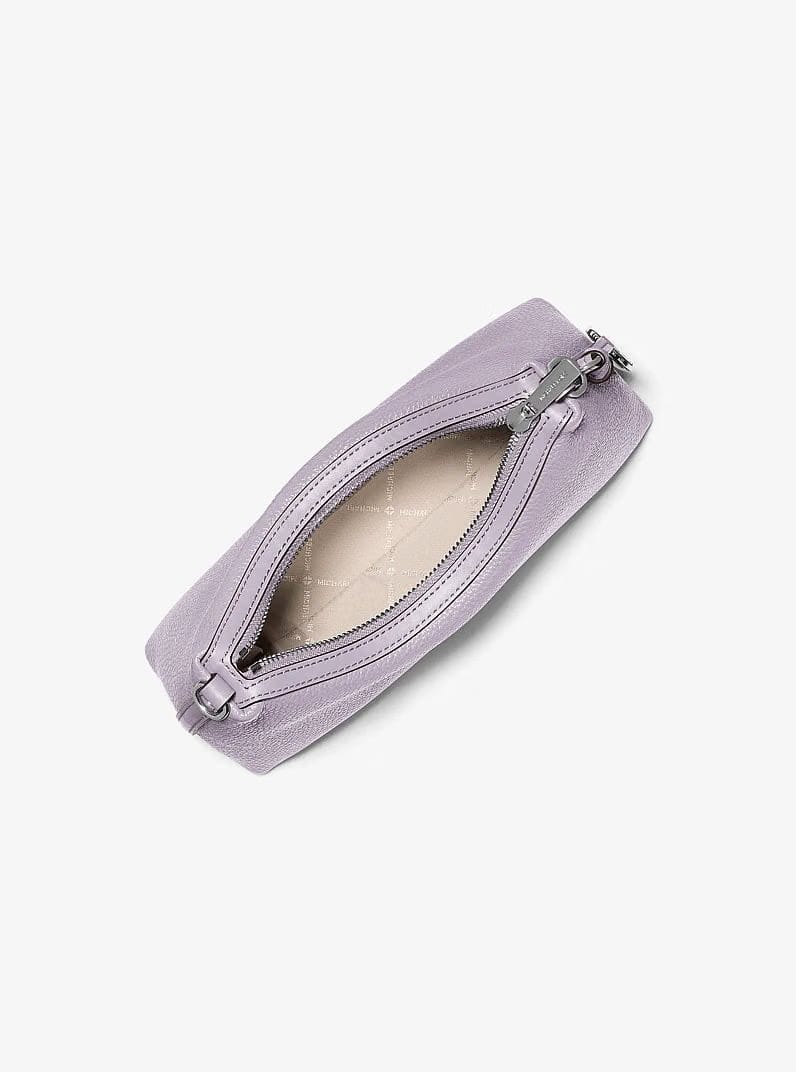 Michael Kors Sammy Small Pebbled Leather Convertible Crossbody Bag Lilac