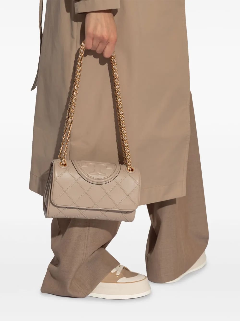 small Fleming diamond-quilted shoulder bag