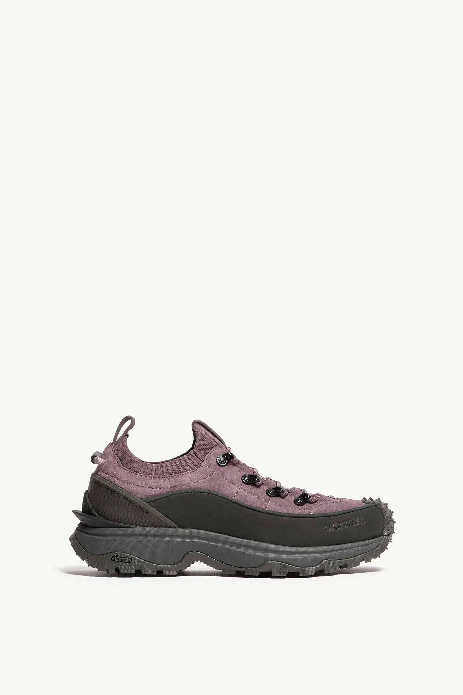 Moncler Trailgrip Lite3 Nubuck & Suede Sneakers Brown