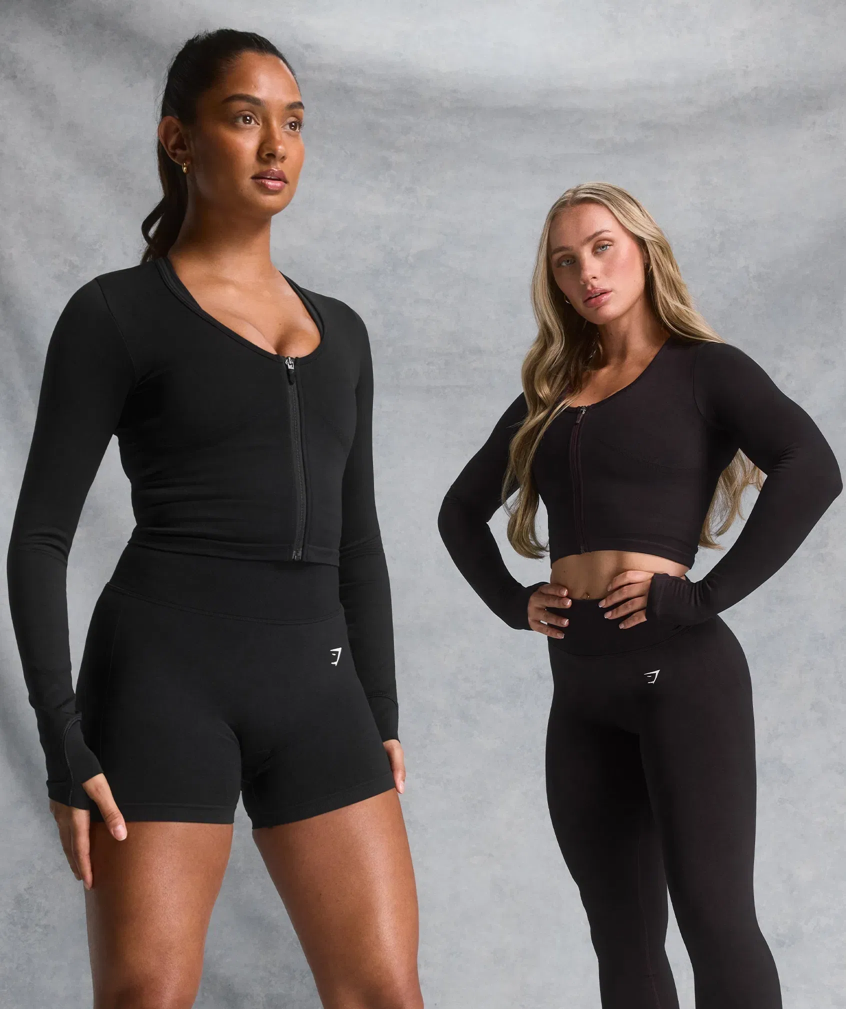 Women's Gymshark Lift Seamless Zip Up Jacket Black