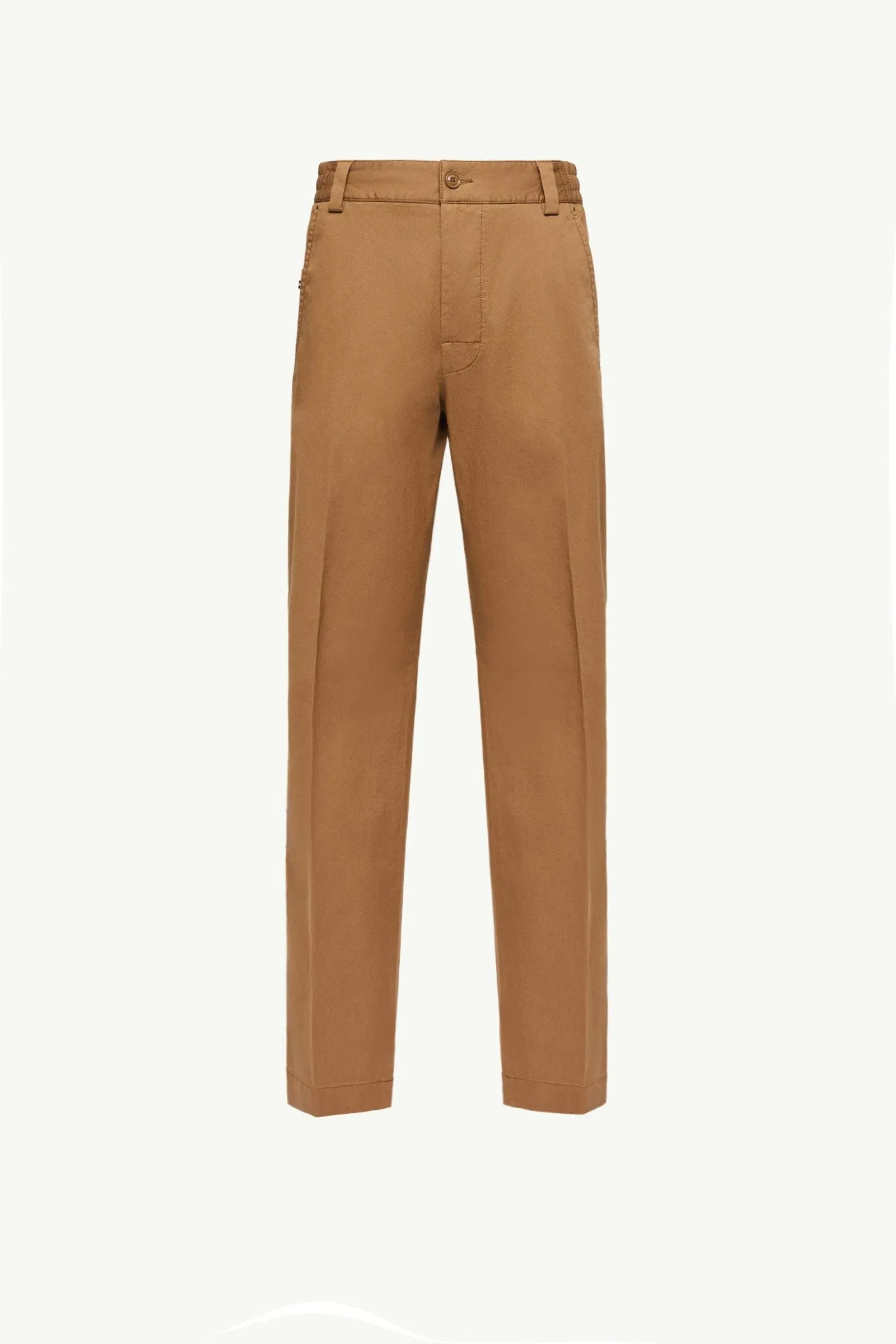 Moncler Tailored Cotton Pants Camel Beige Camel Beige