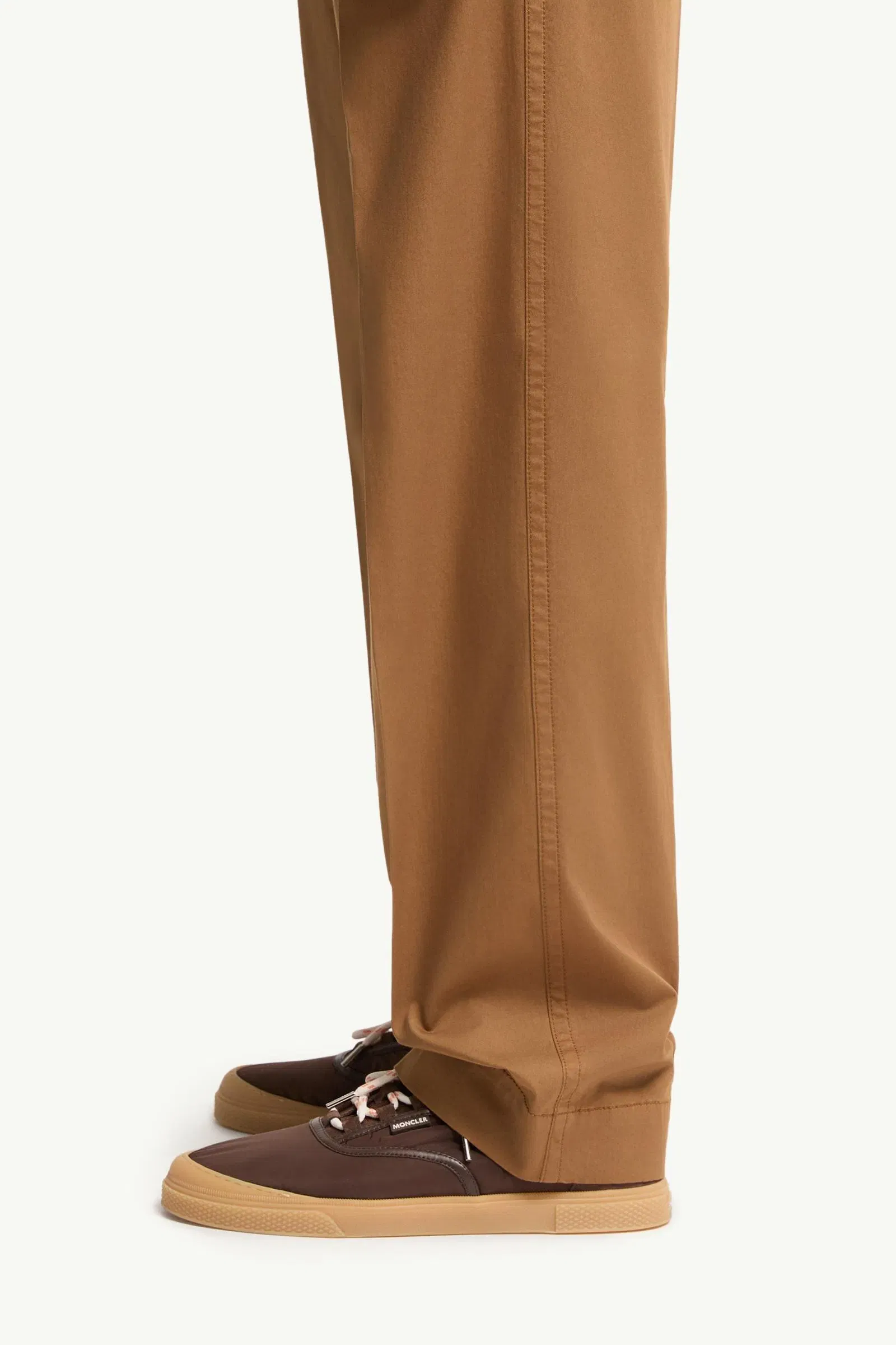 Moncler Tailored Cotton Pants Camel Beige Camel Beige