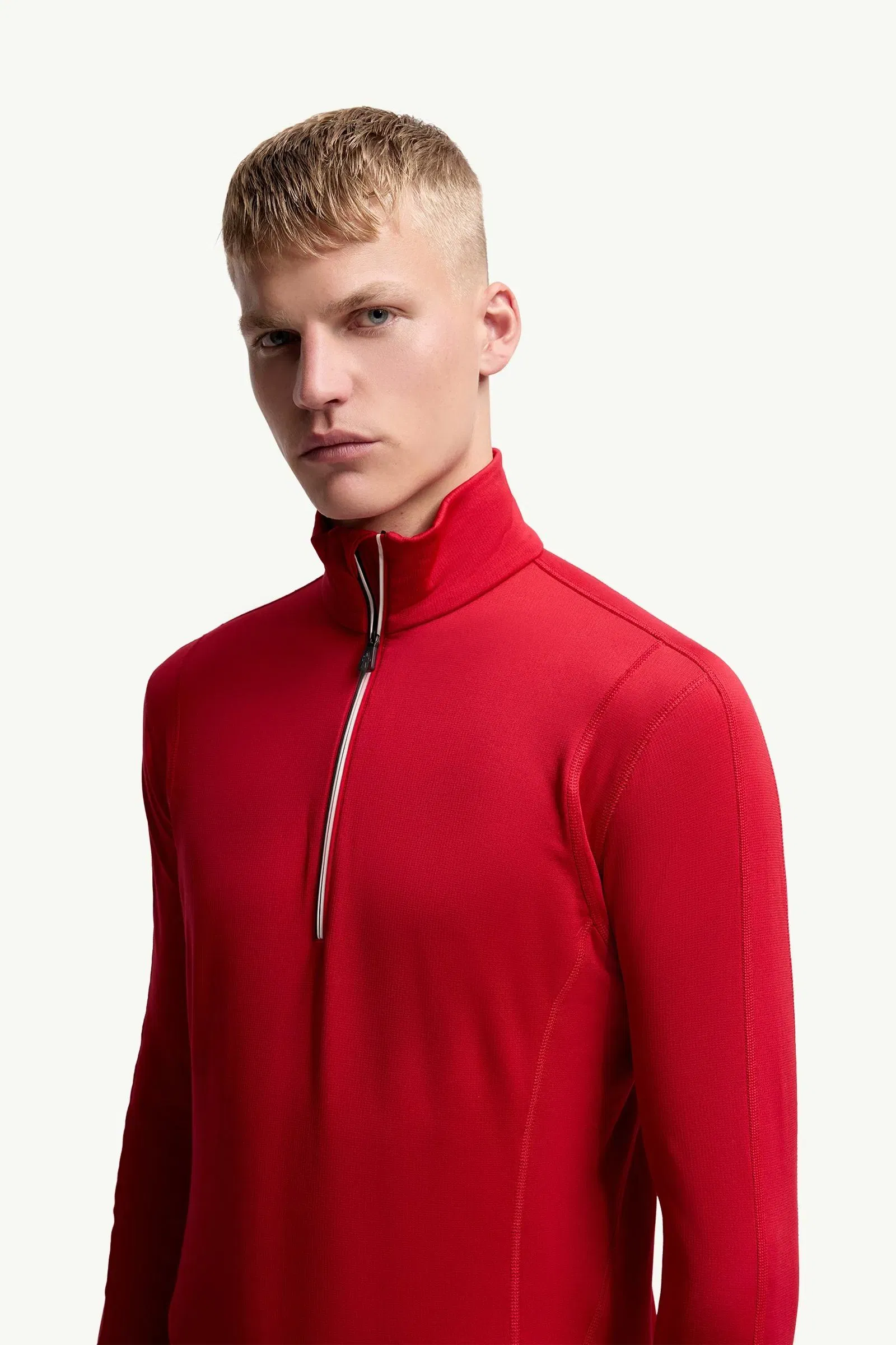 Moncler Polartec® Half-Zip Sweatshirt Red Red