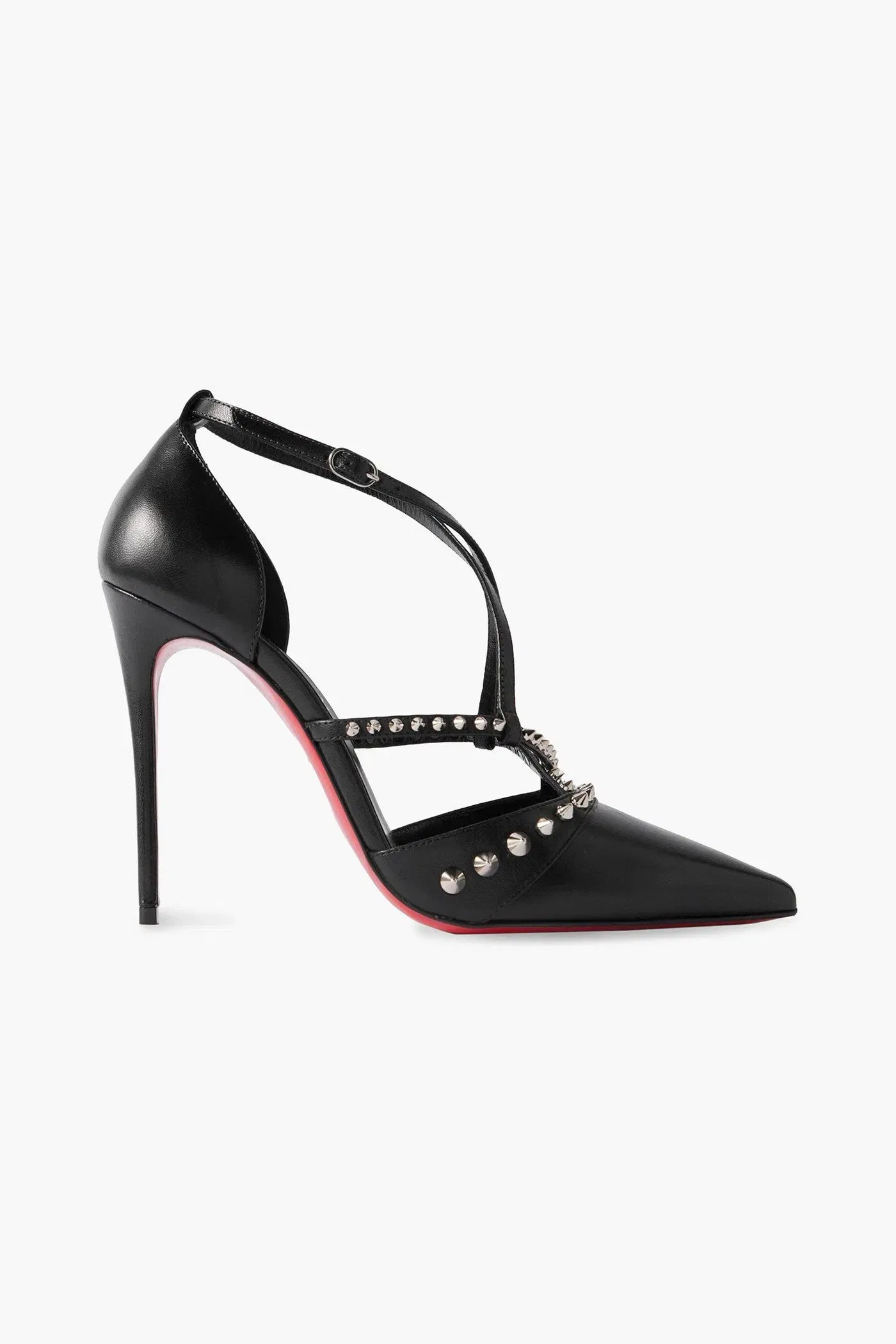Christian Louboutin Tatooshka 100 Spiked Leather Pumps Black Women's