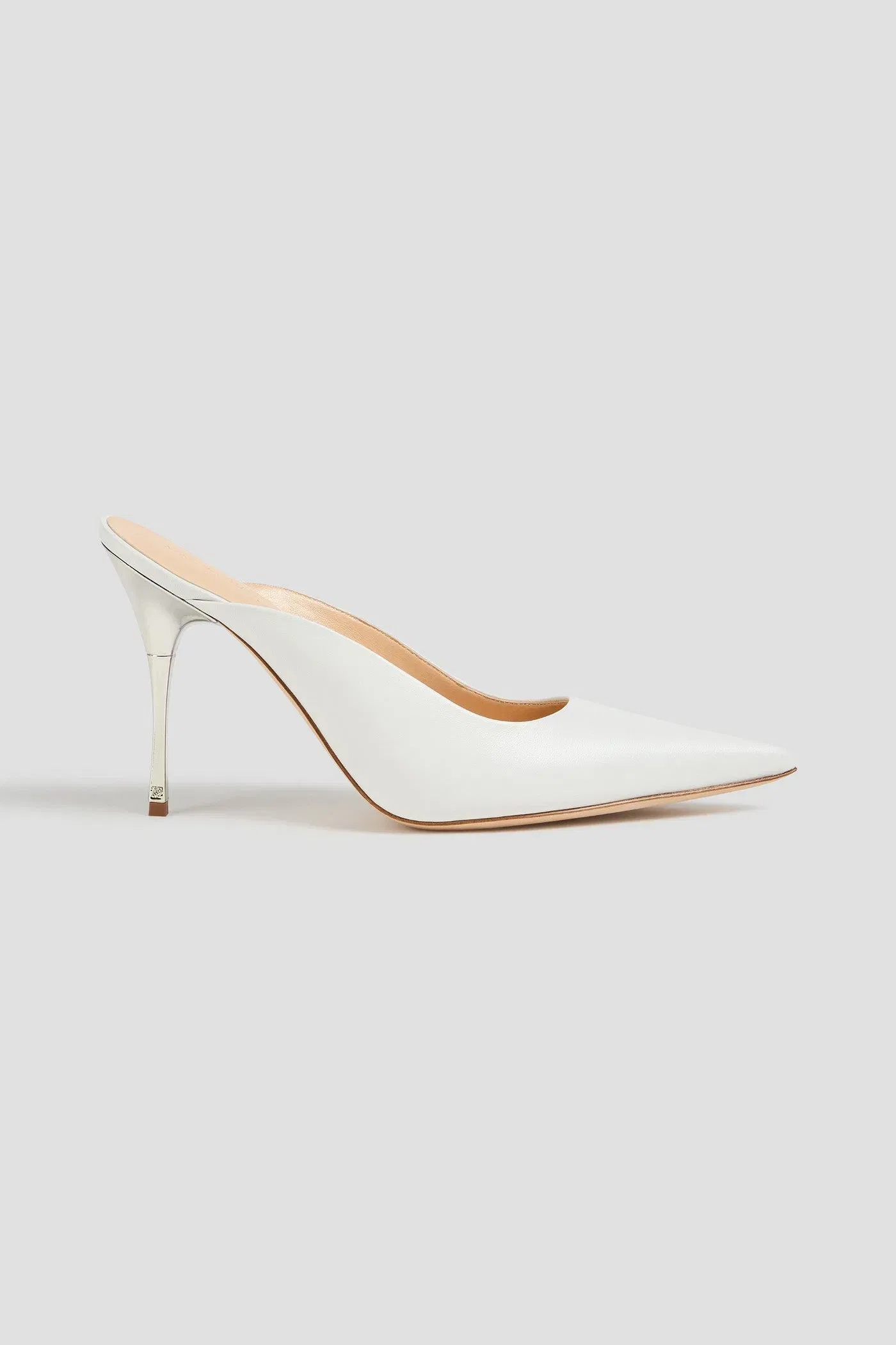 Magda Butrym Leather Mules White Women's