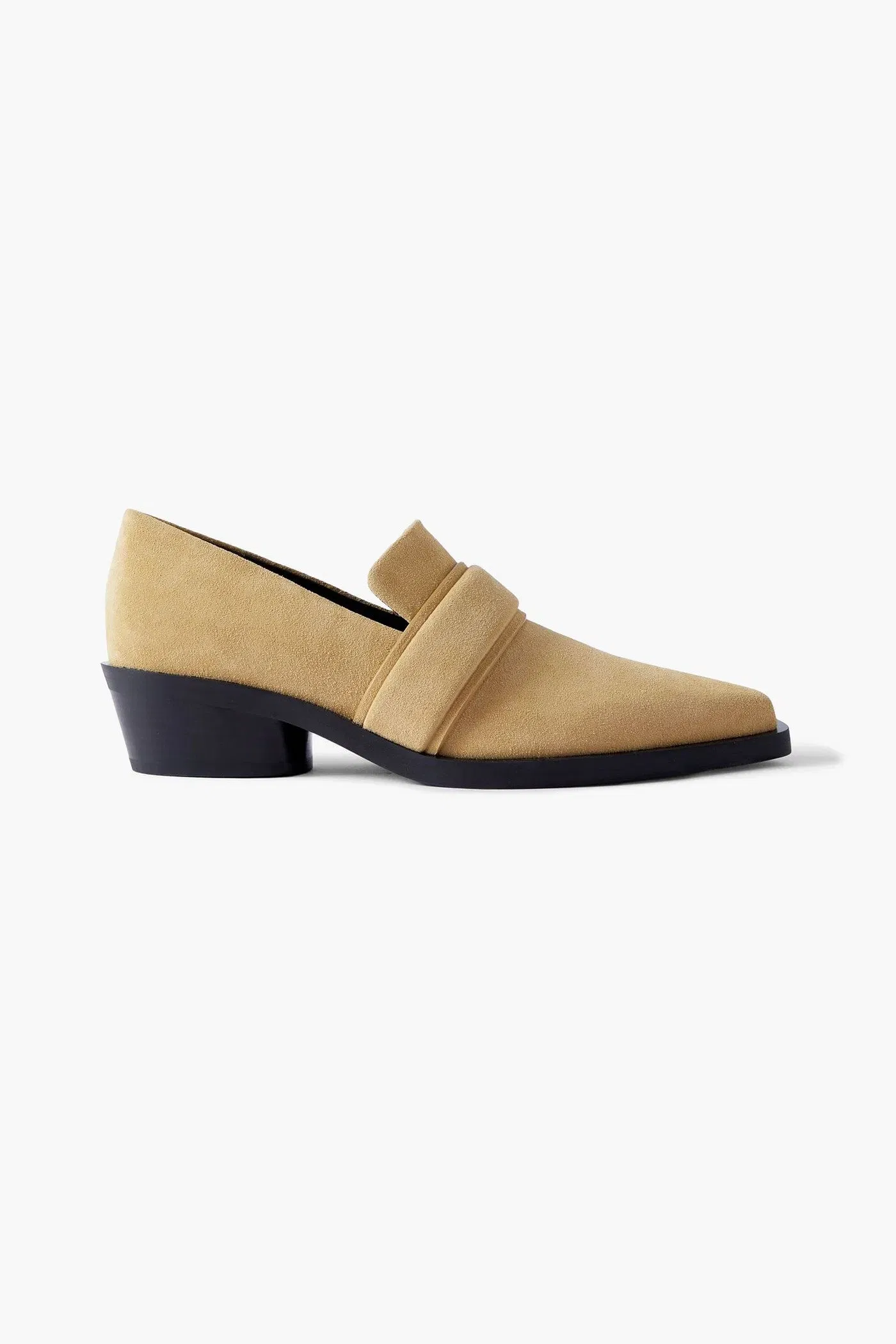 Proenza Schouler Bronco Suede Loafers Sand Women's
