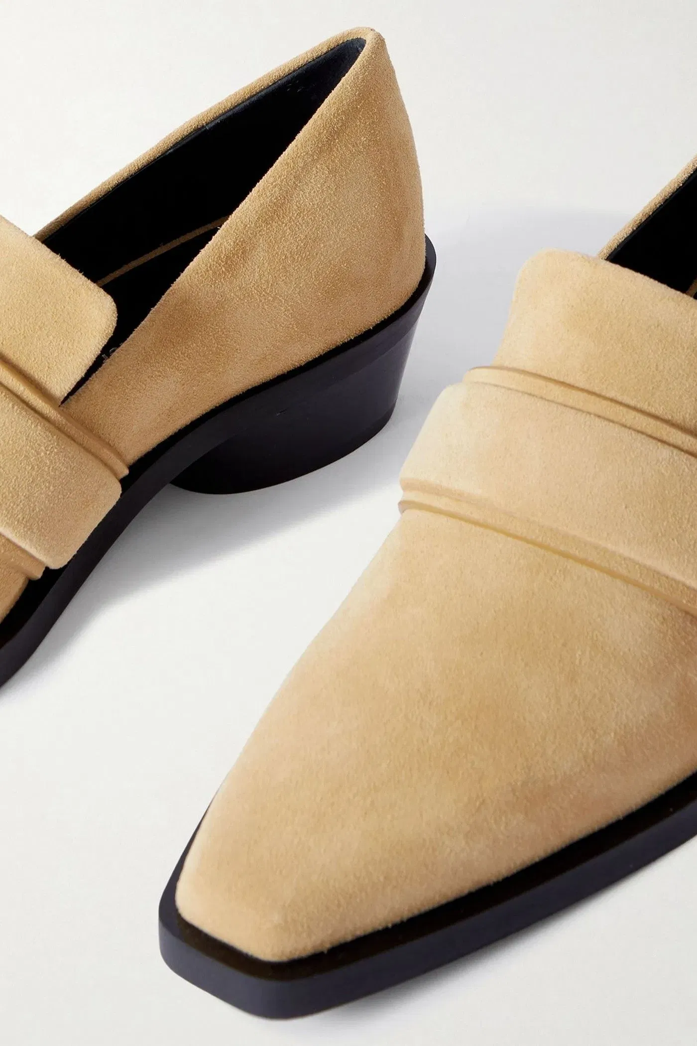 Proenza Schouler Bronco Suede Loafers Sand Women's