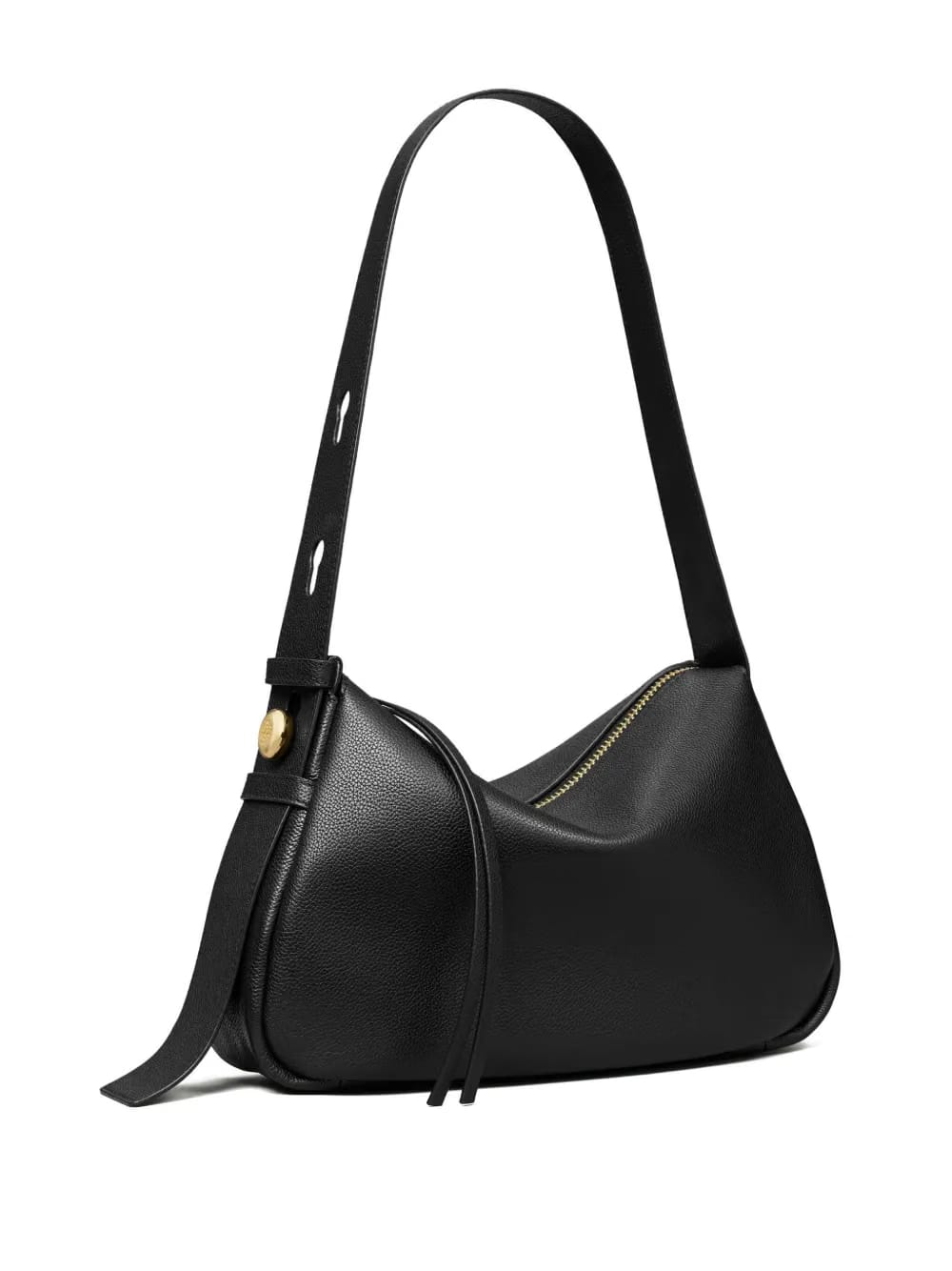 Romy curved-flap shoulder bag