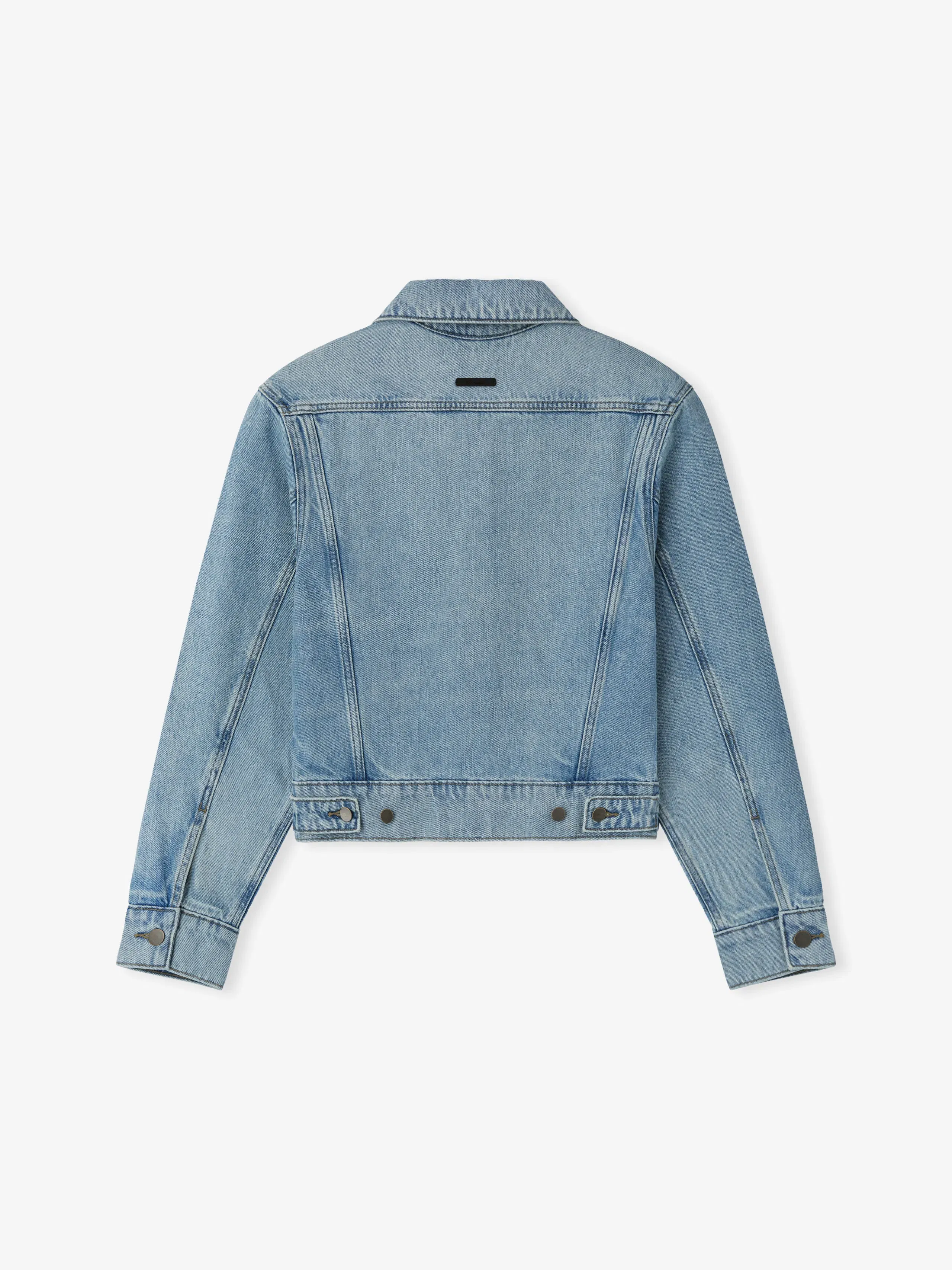 Essentials Womens Denim Trucker Jacket Classic Blue