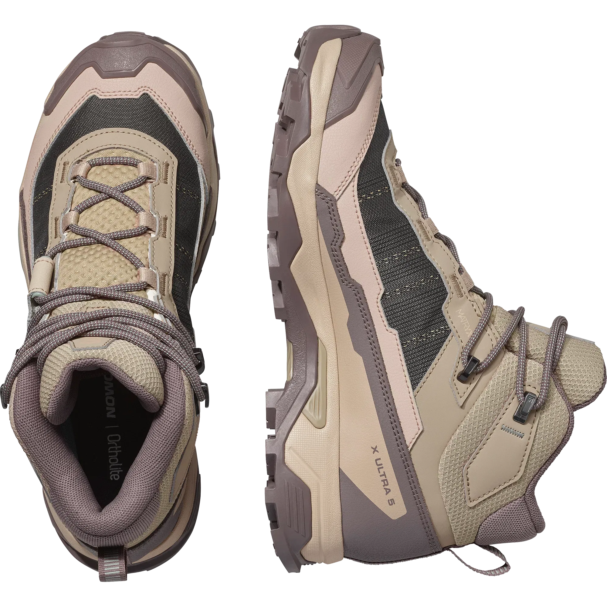 Salomon X Ultra 5 Mid Gore-Tex Hiking & Backpacking Shoes Womens Iron