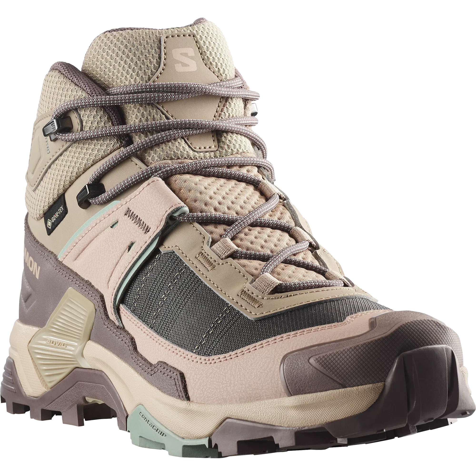 Salomon X Ultra 5 Mid Gore-Tex Hiking & Backpacking Shoes Womens Iron